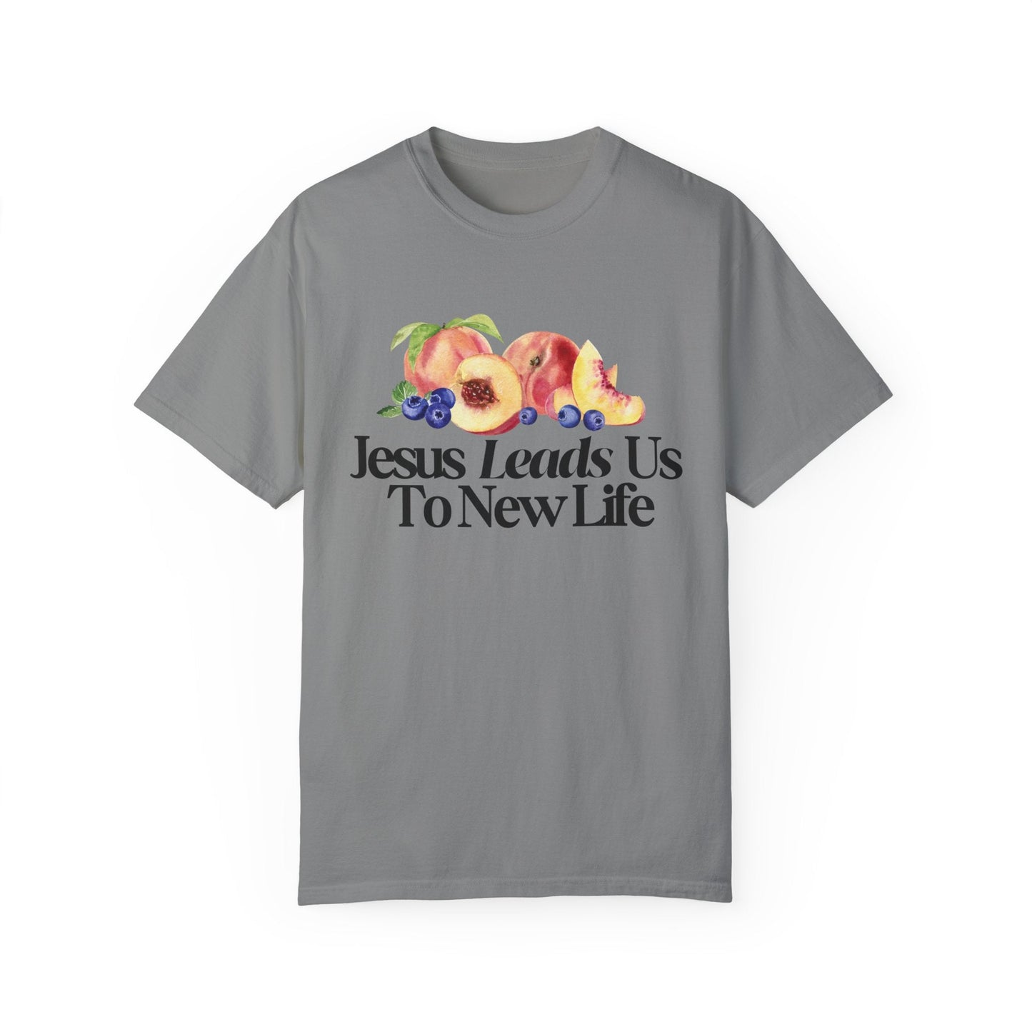 JESUS LEADS US TO NEW LIFE Women's Ring Spun Cotton T-Shirt - Faith, Can Apparel