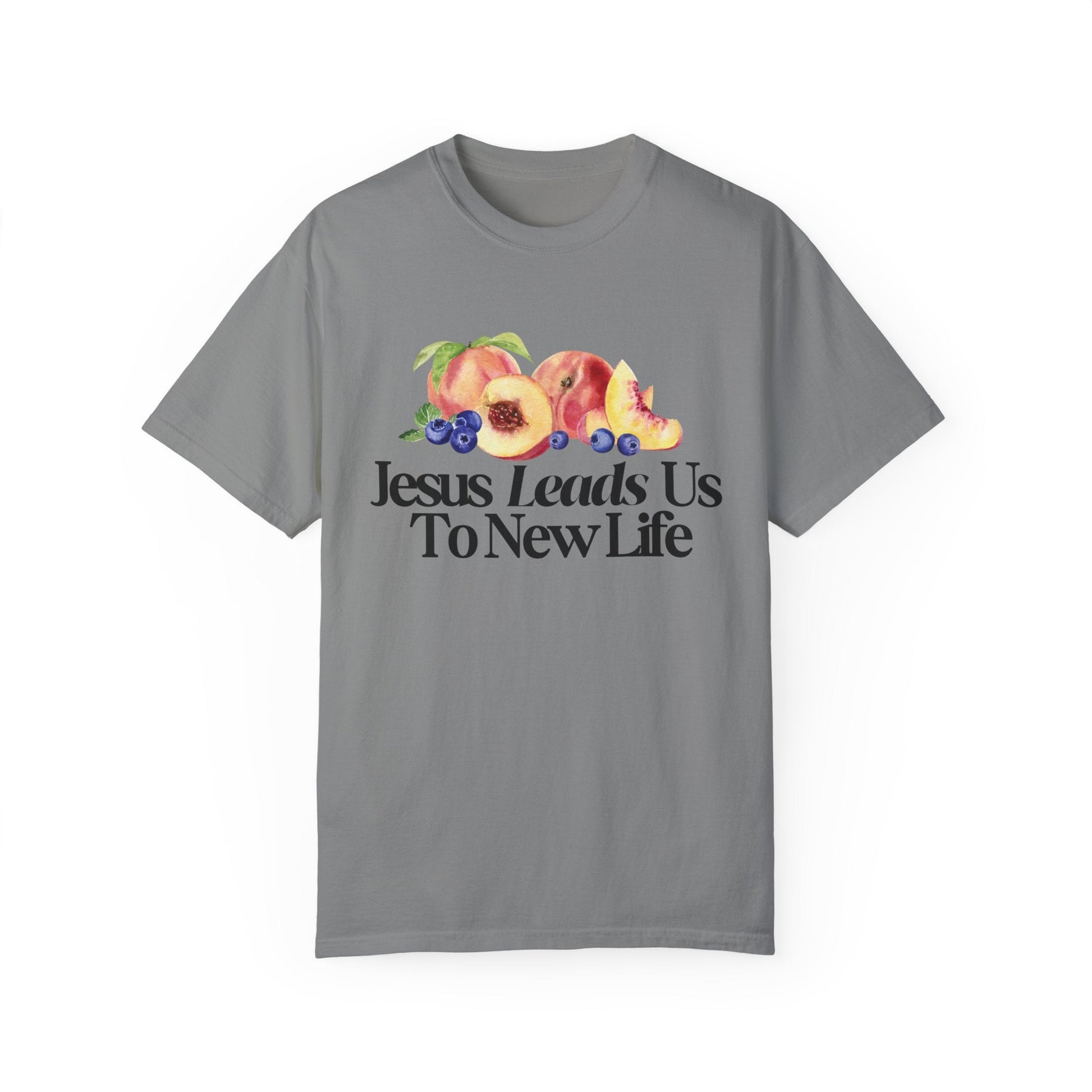 JESUS LEADS US TO NEW LIFE Women's Ring Spun Cotton T-Shirt - Faith, Can Apparel