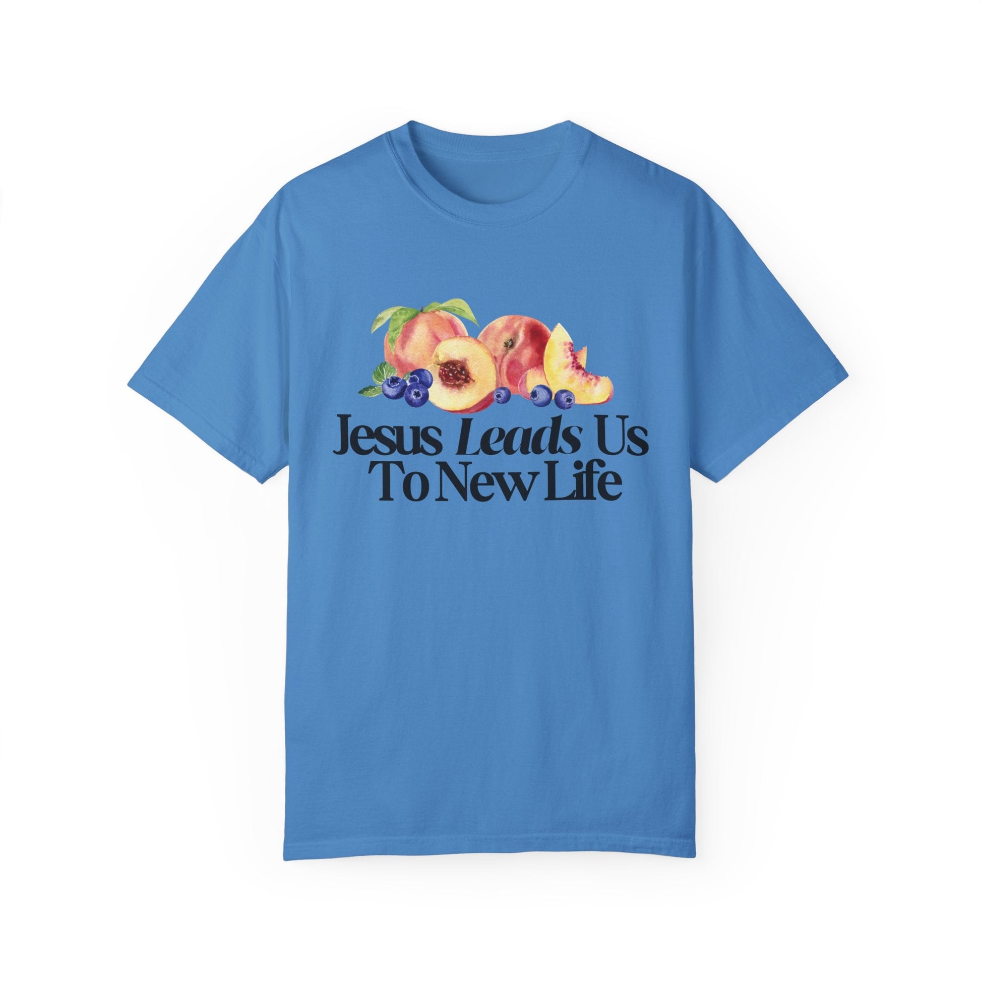 JESUS LEADS US TO NEW LIFE Women's Ring Spun Cotton T-Shirt - Faith, Can Apparel