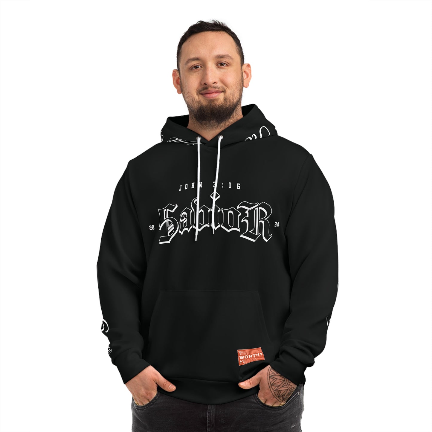 JOHN 3:16 Heavy Unisex Hoodie - Faith, Can Apparel