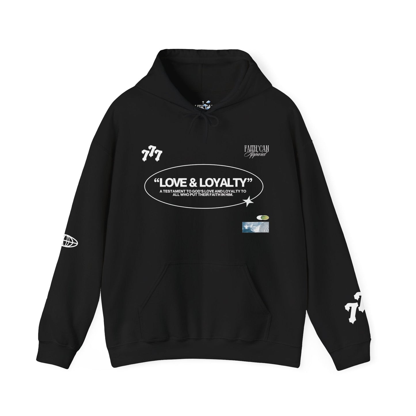 "LOVE & LOYALTY" Unisex Heavy Blend Hoodie - Faith, Can Apparel