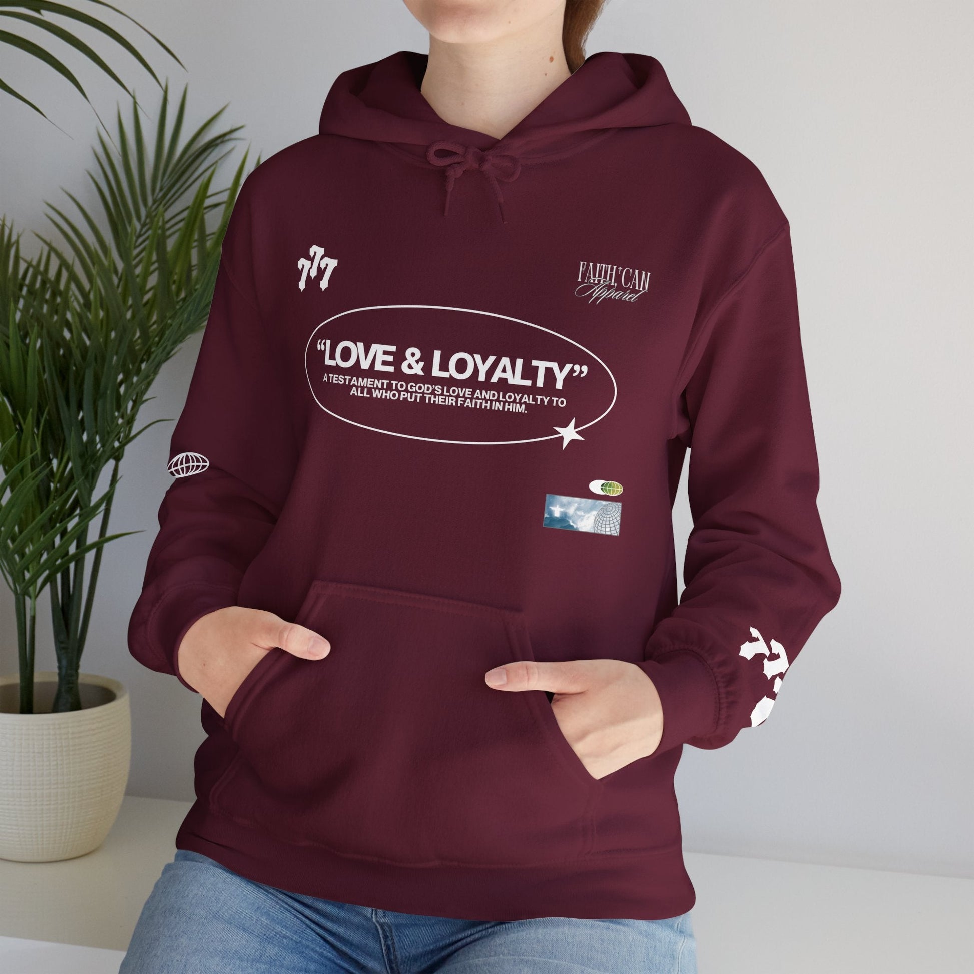 "LOVE & LOYALTY" Unisex Heavy Blend Hoodie - Faith, Can Apparel