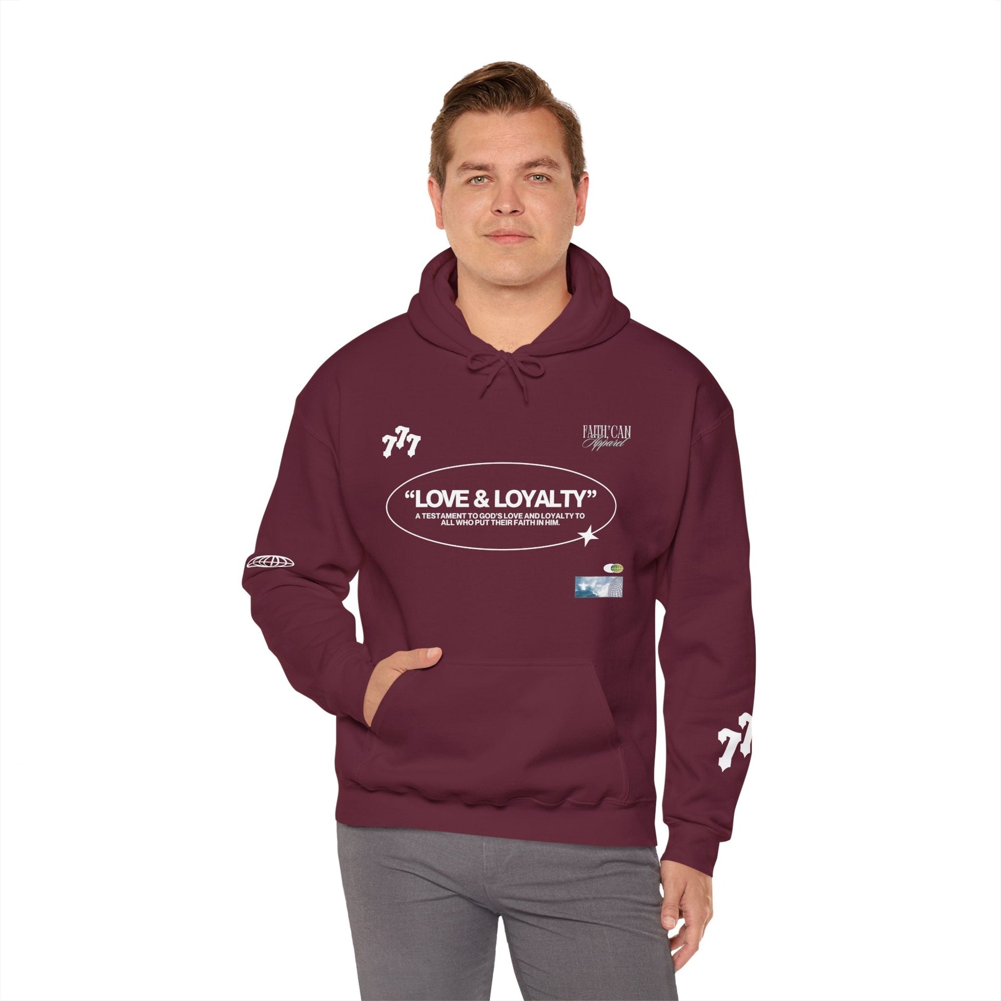"LOVE & LOYALTY" Unisex Heavy Blend Hoodie - Faith, Can Apparel
