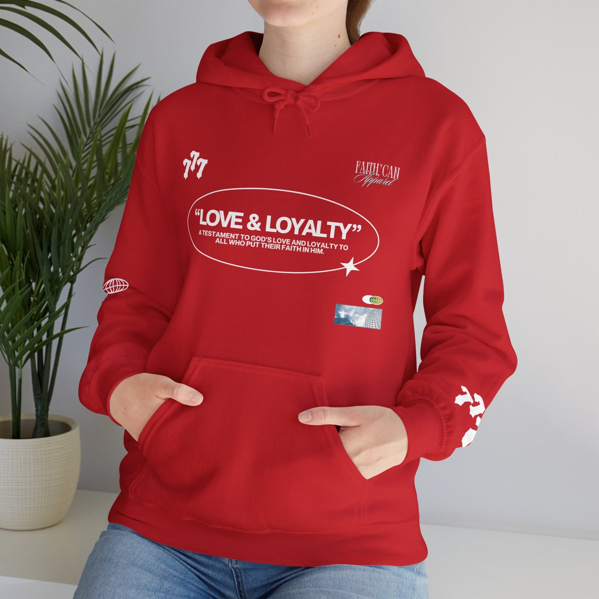 "LOVE & LOYALTY" Unisex Heavy Blend Hoodie - Faith, Can Apparel