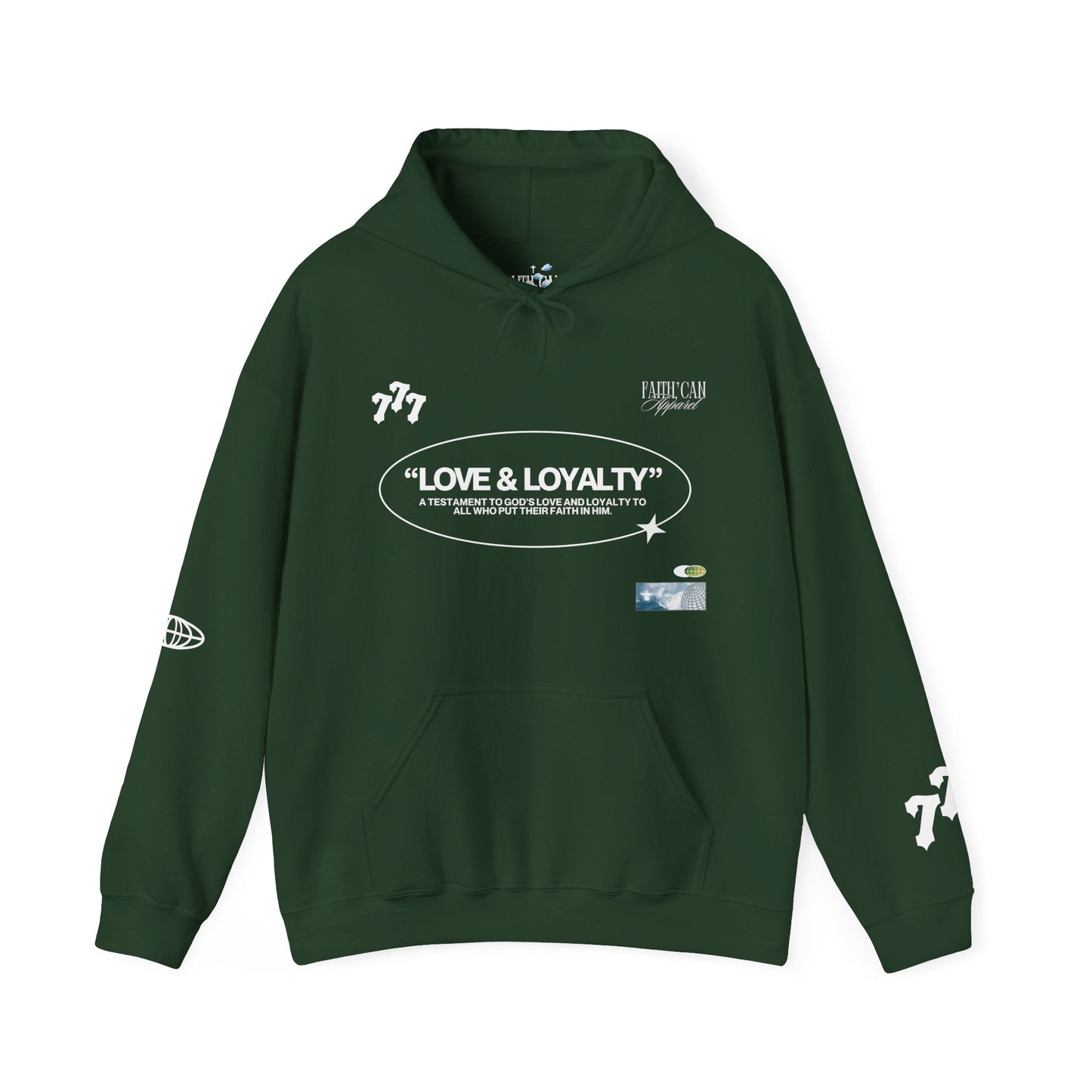 "LOVE & LOYALTY" Unisex Heavy Blend Hoodie - Faith, Can Apparel