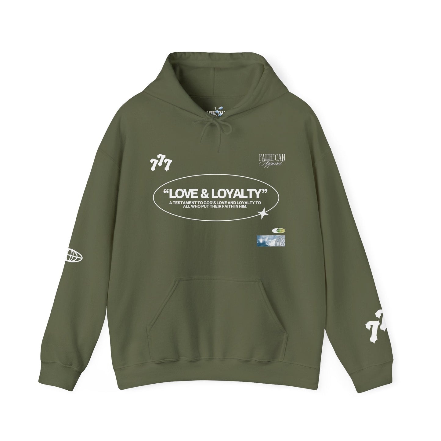 "LOVE & LOYALTY" Unisex Heavy Blend Hoodie - Faith, Can Apparel