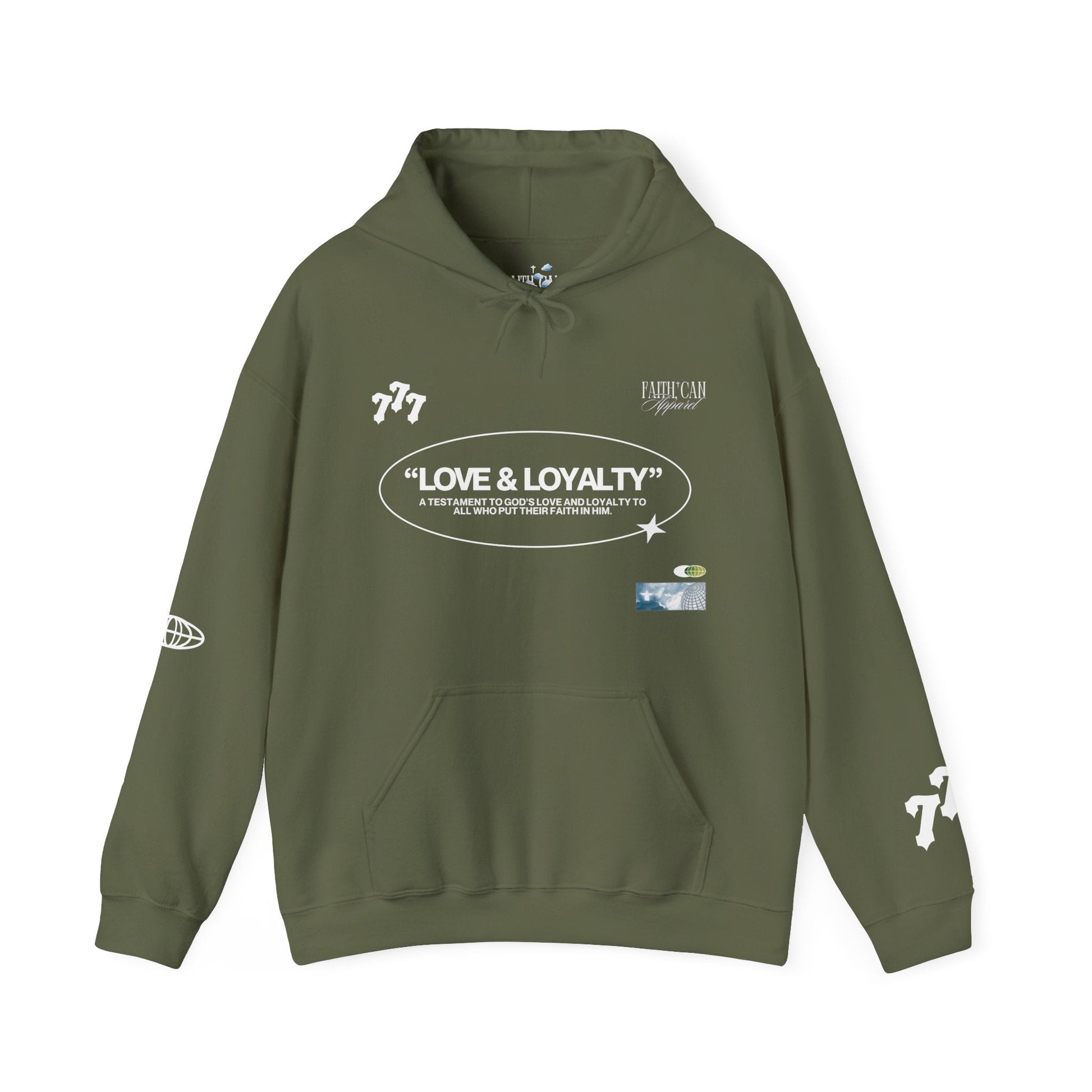 "LOVE & LOYALTY" Unisex Heavy Blend Hoodie - Faith, Can Apparel