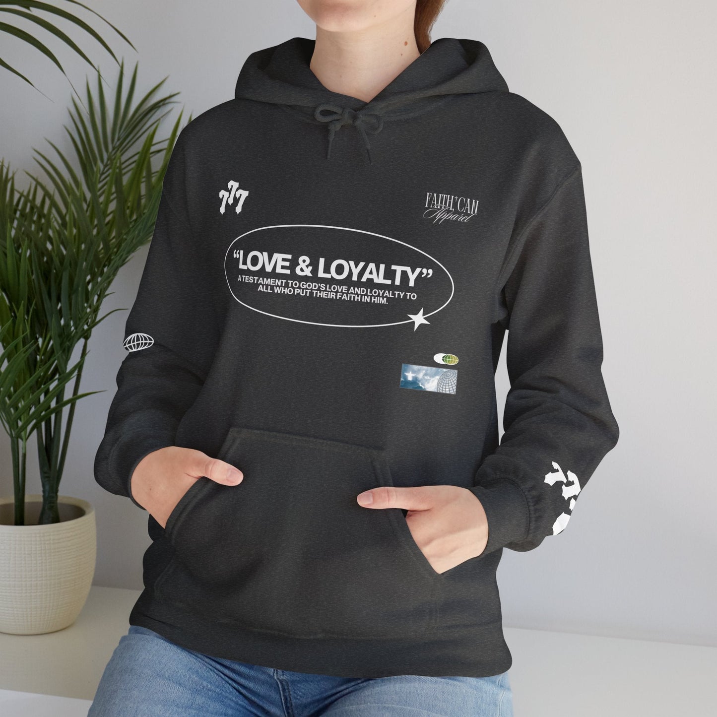 "LOVE & LOYALTY" Unisex Heavy Blend Hoodie - Faith, Can Apparel