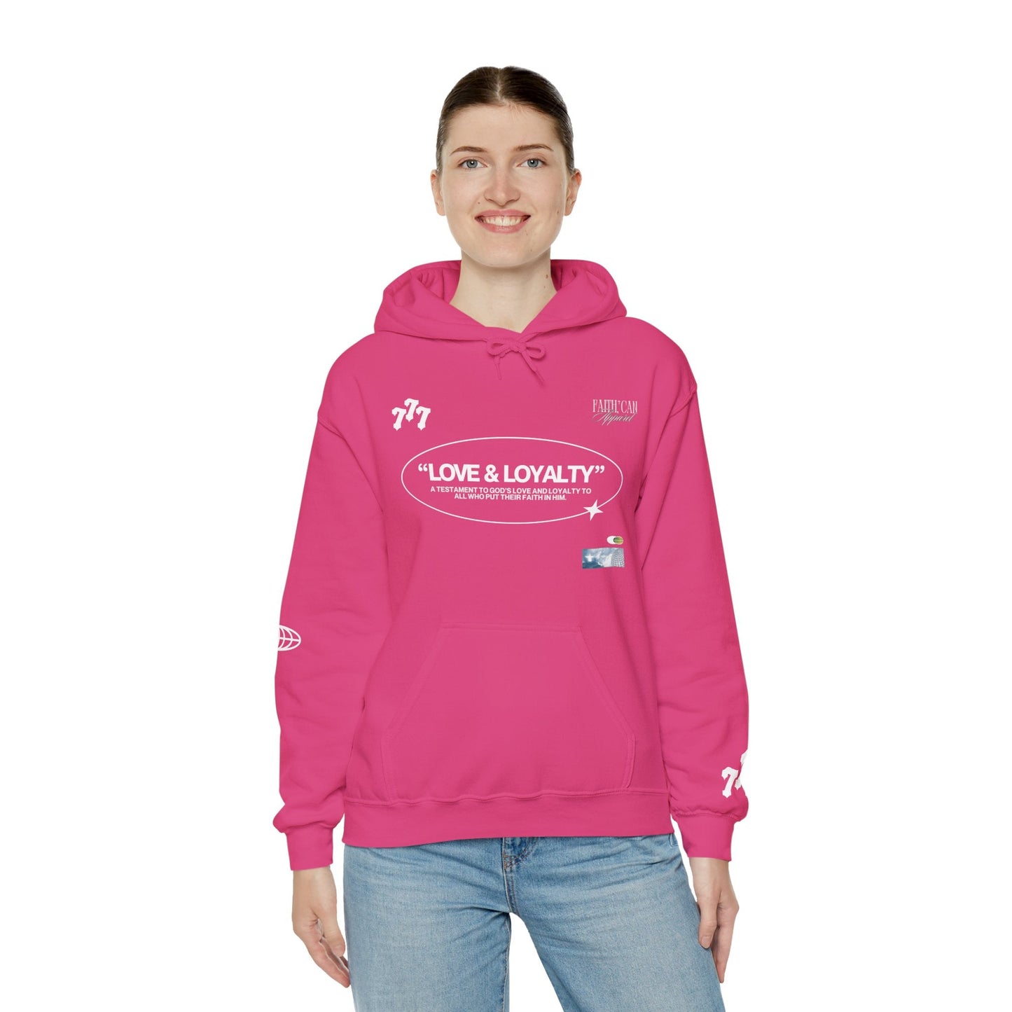 "LOVE & LOYALTY" Unisex Heavy Blend Hoodie - Faith, Can Apparel
