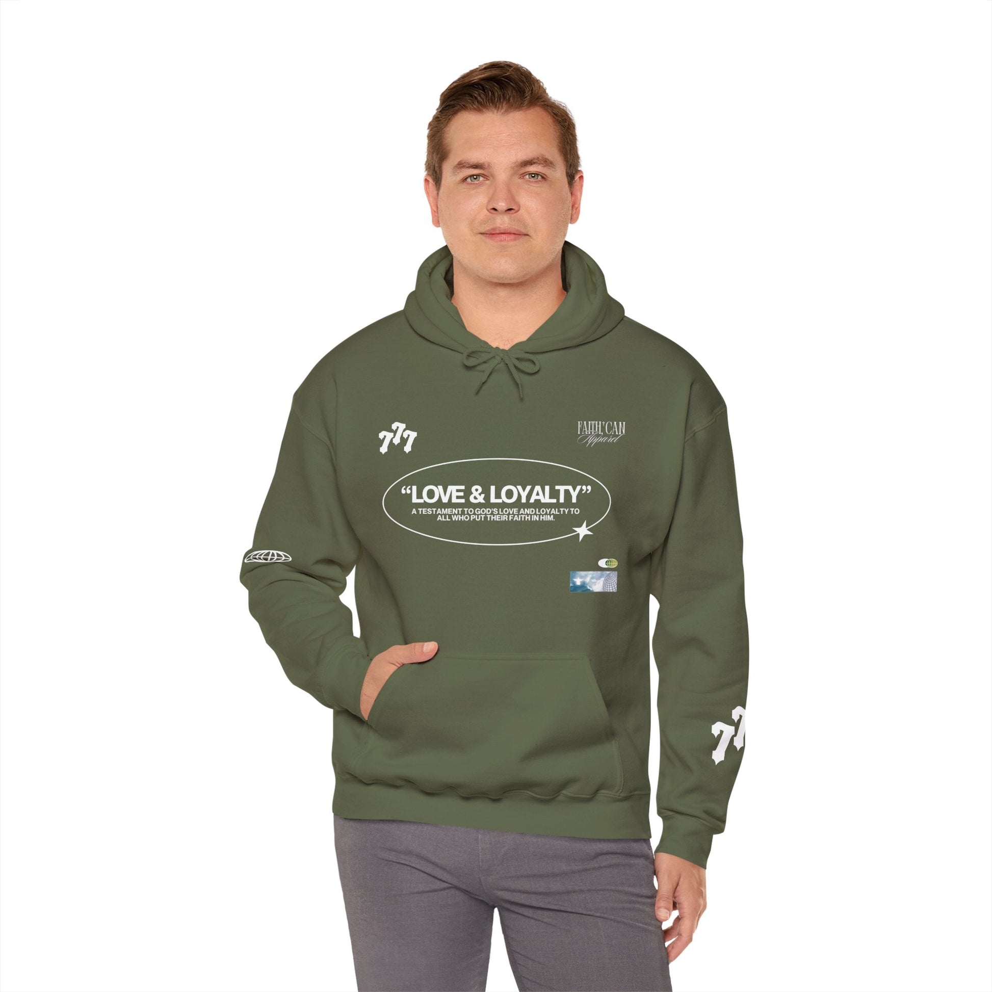 "LOVE & LOYALTY" Unisex Heavy Blend Hoodie - Faith, Can Apparel