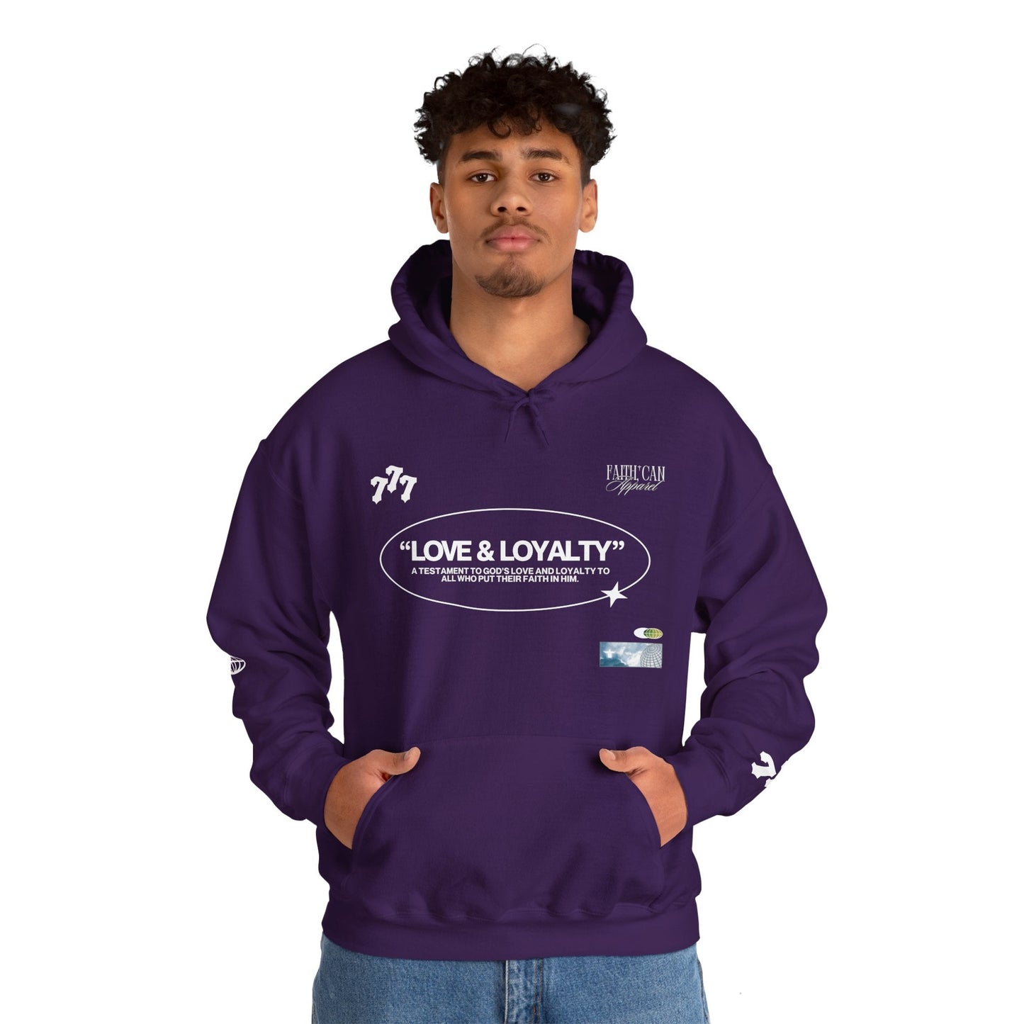 "LOVE & LOYALTY" Unisex Heavy Blend Hoodie - Faith, Can Apparel