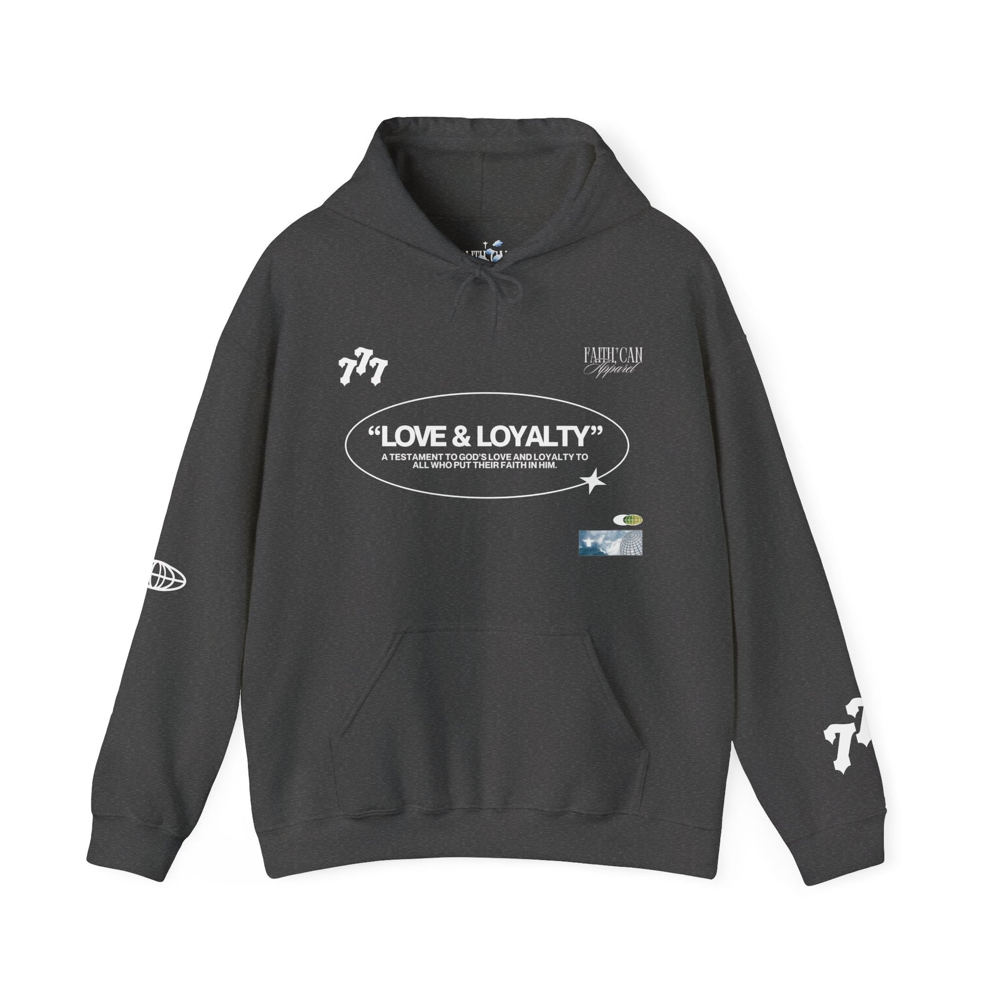 "LOVE & LOYALTY" Unisex Heavy Blend Hoodie - Faith, Can Apparel