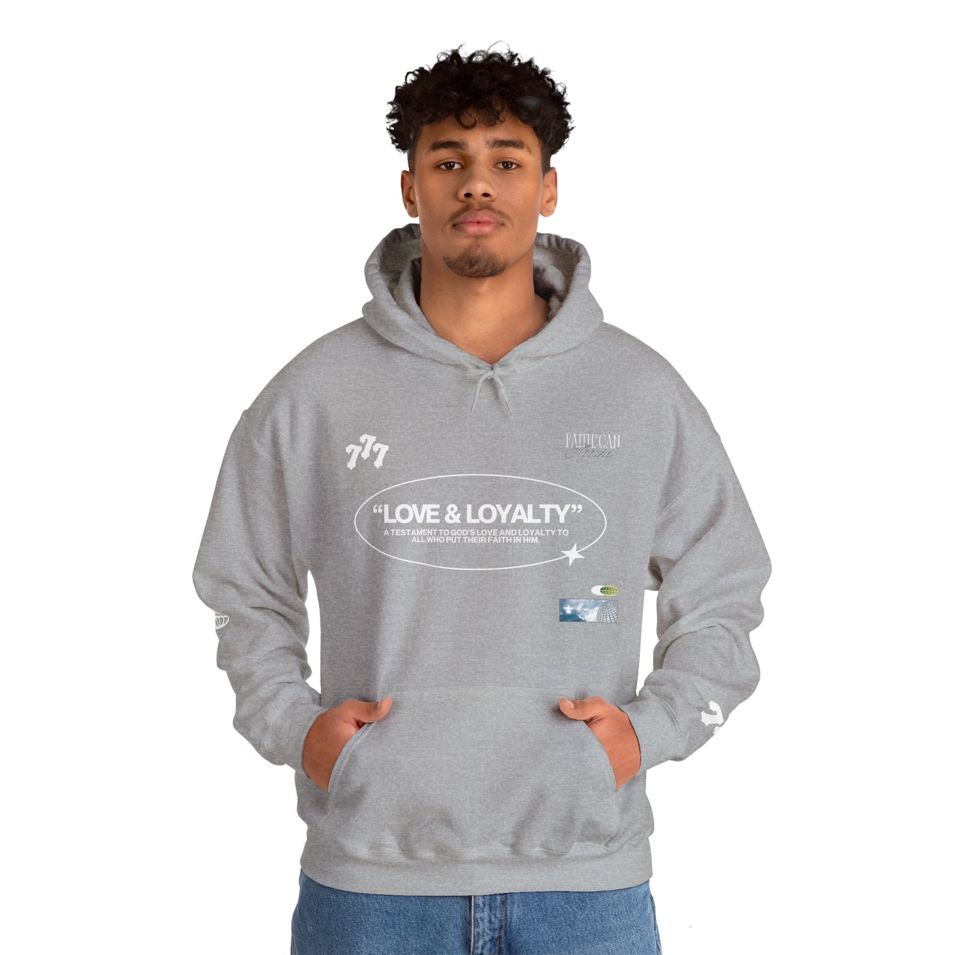 "LOVE & LOYALTY" Unisex Heavy Blend Hoodie - Faith, Can Apparel