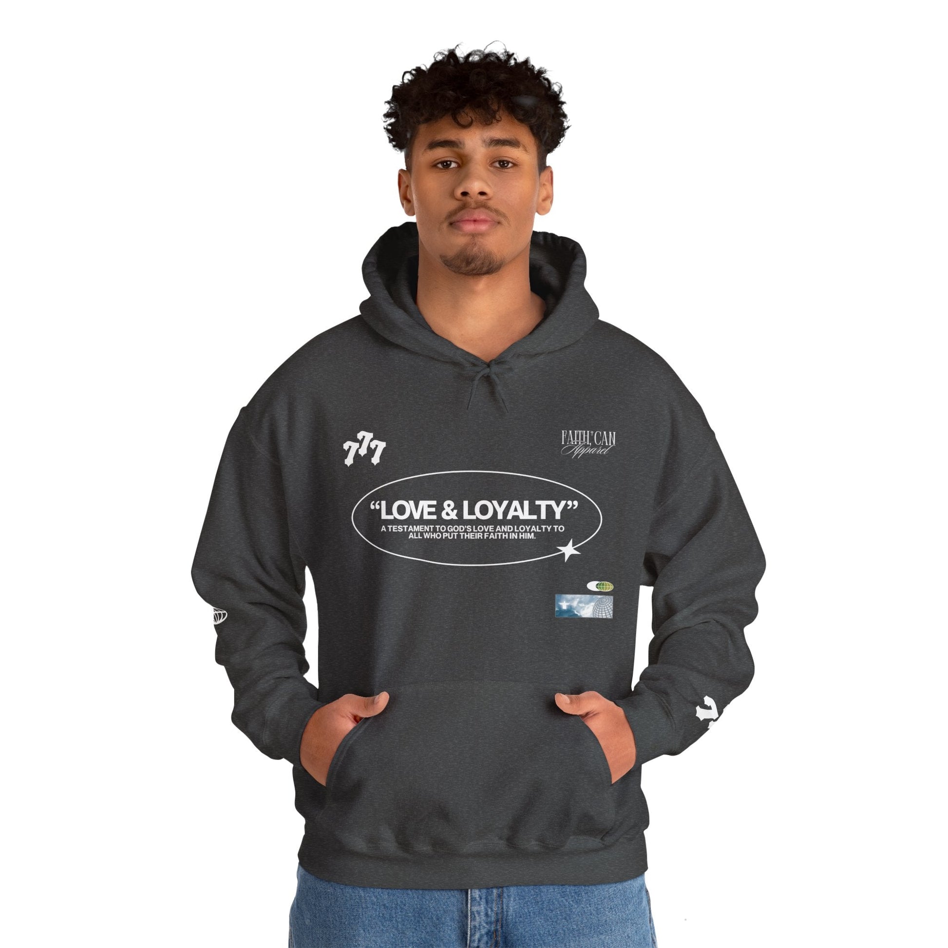"LOVE & LOYALTY" Unisex Heavy Blend Hoodie - Faith, Can Apparel