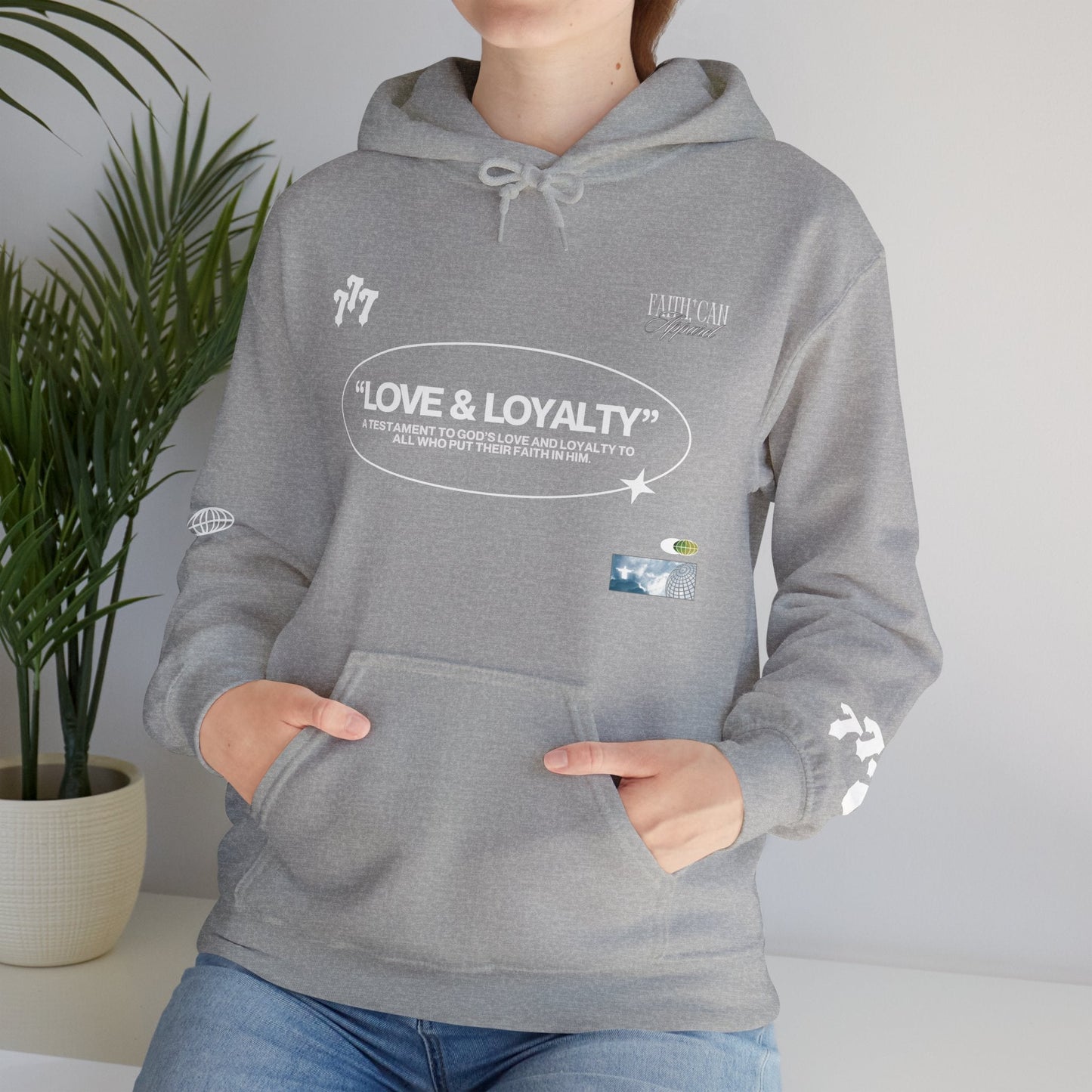 "LOVE & LOYALTY" Unisex Heavy Blend Hoodie - Faith, Can Apparel
