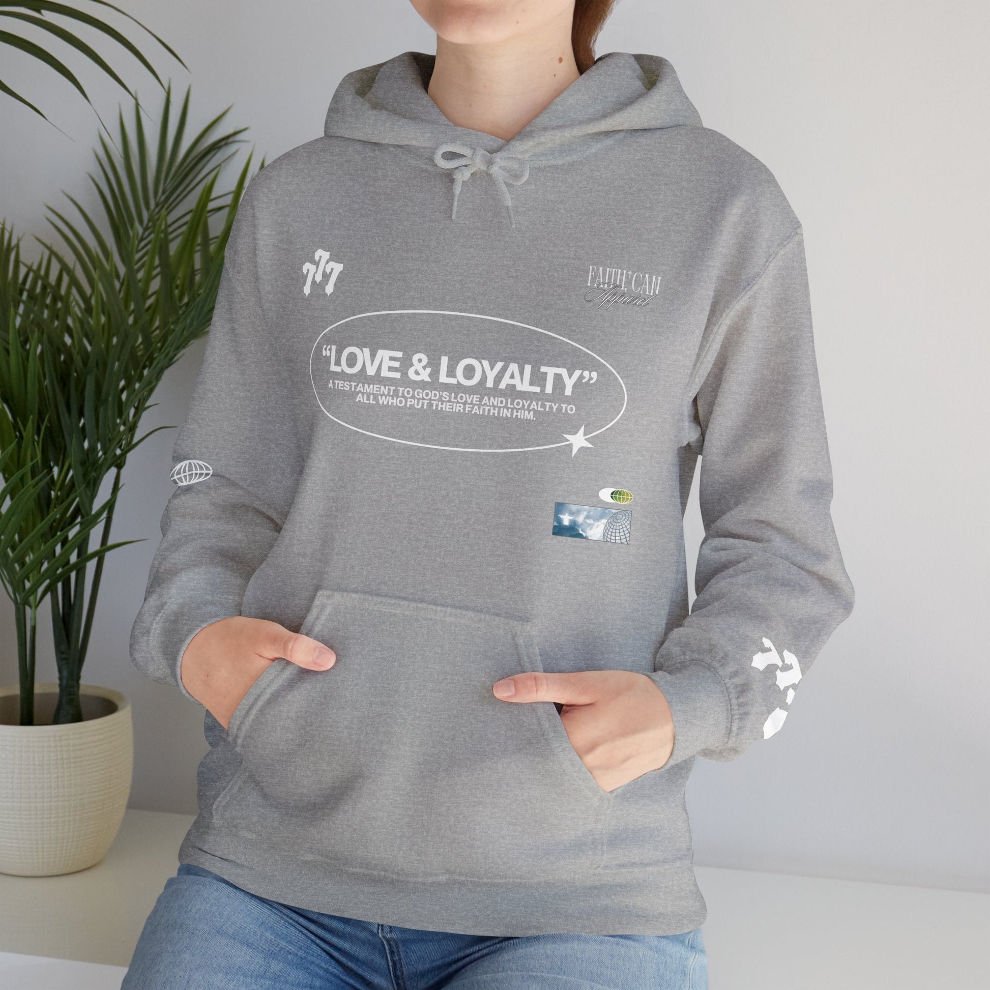 "LOVE & LOYALTY" Unisex Heavy Blend Hoodie - Faith, Can Apparel