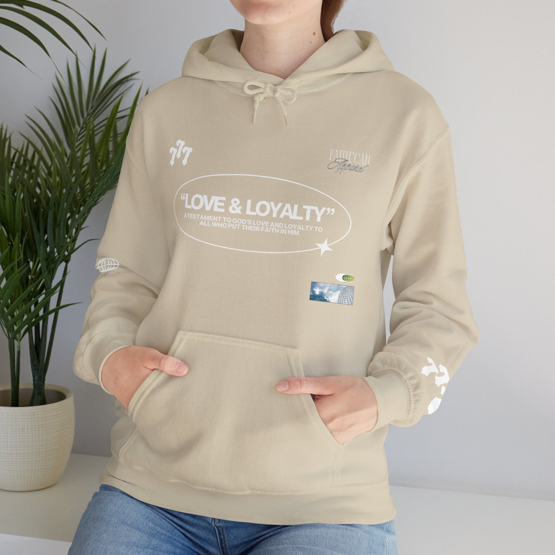 "LOVE & LOYALTY" Unisex Heavy Blend Hoodie - Faith, Can Apparel