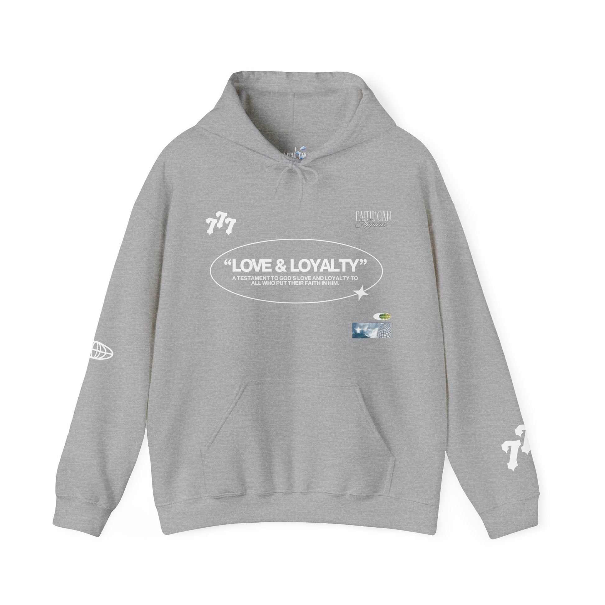 "LOVE & LOYALTY" Unisex Heavy Blend Hoodie - Faith, Can Apparel