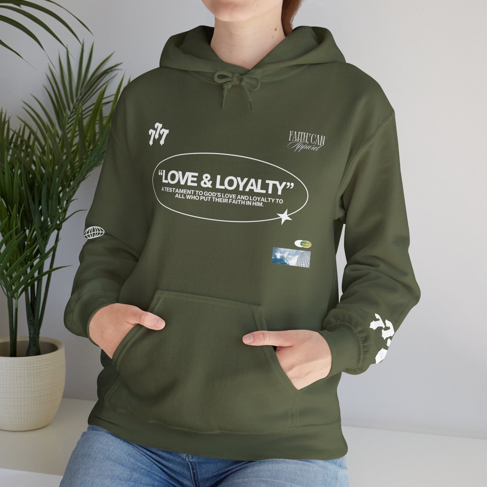 "LOVE & LOYALTY" Unisex Heavy Blend Hoodie - Faith, Can Apparel