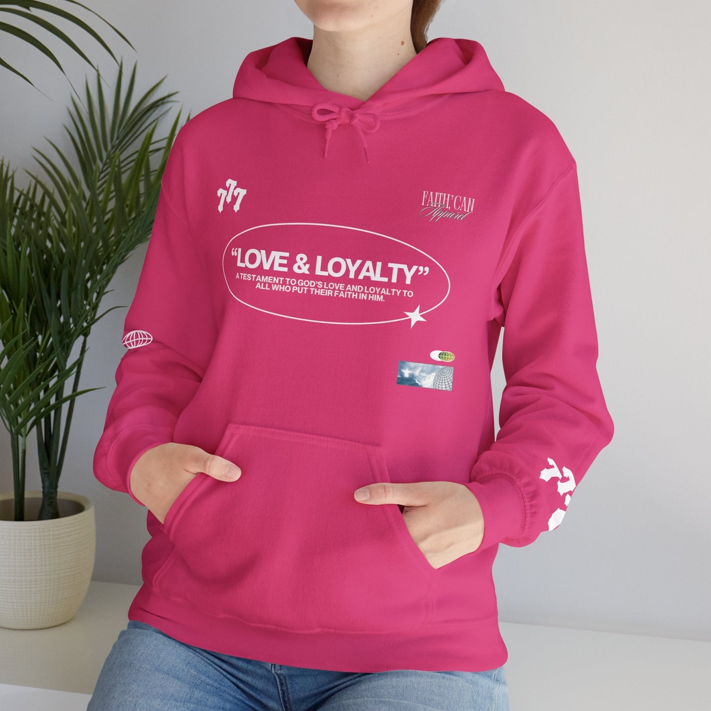 "LOVE & LOYALTY" Unisex Heavy Blend Hoodie - Faith, Can Apparel