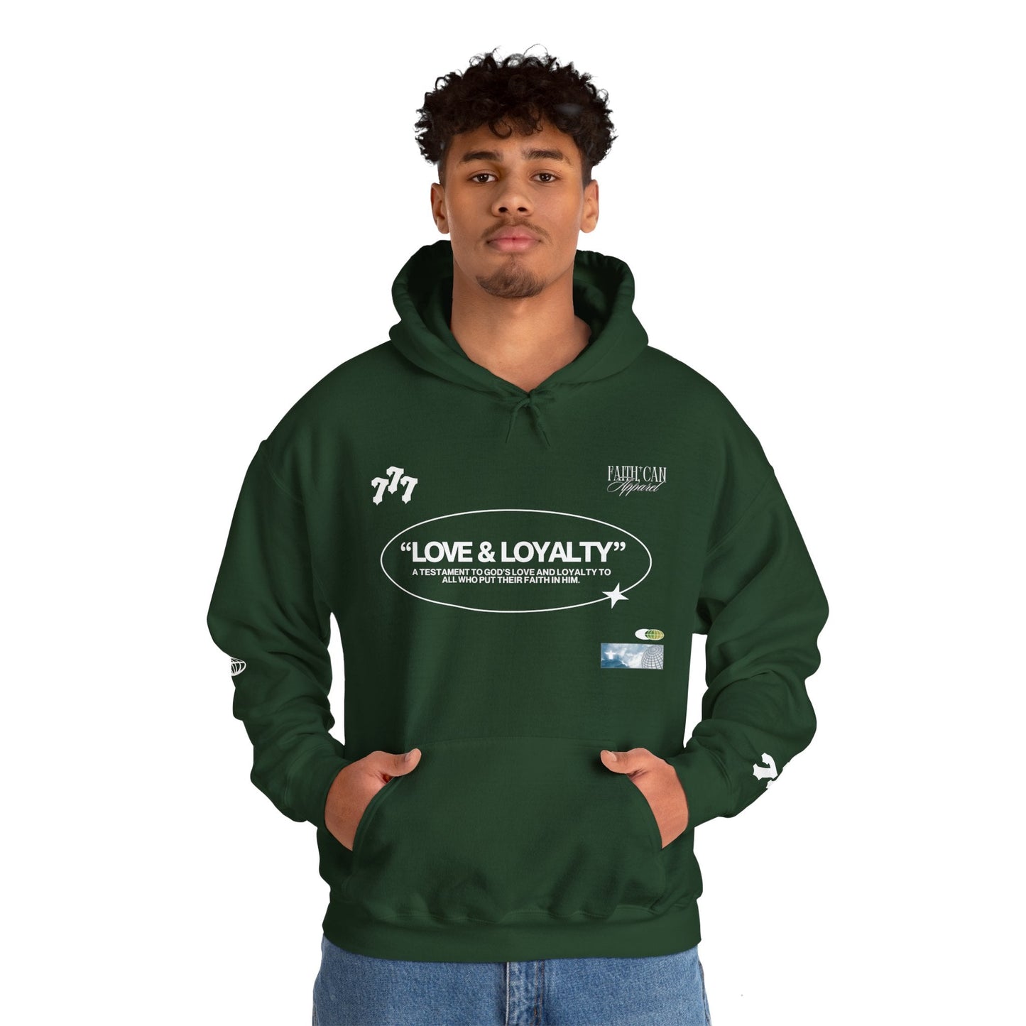 "LOVE & LOYALTY" Unisex Heavy Blend Hoodie - Faith, Can Apparel
