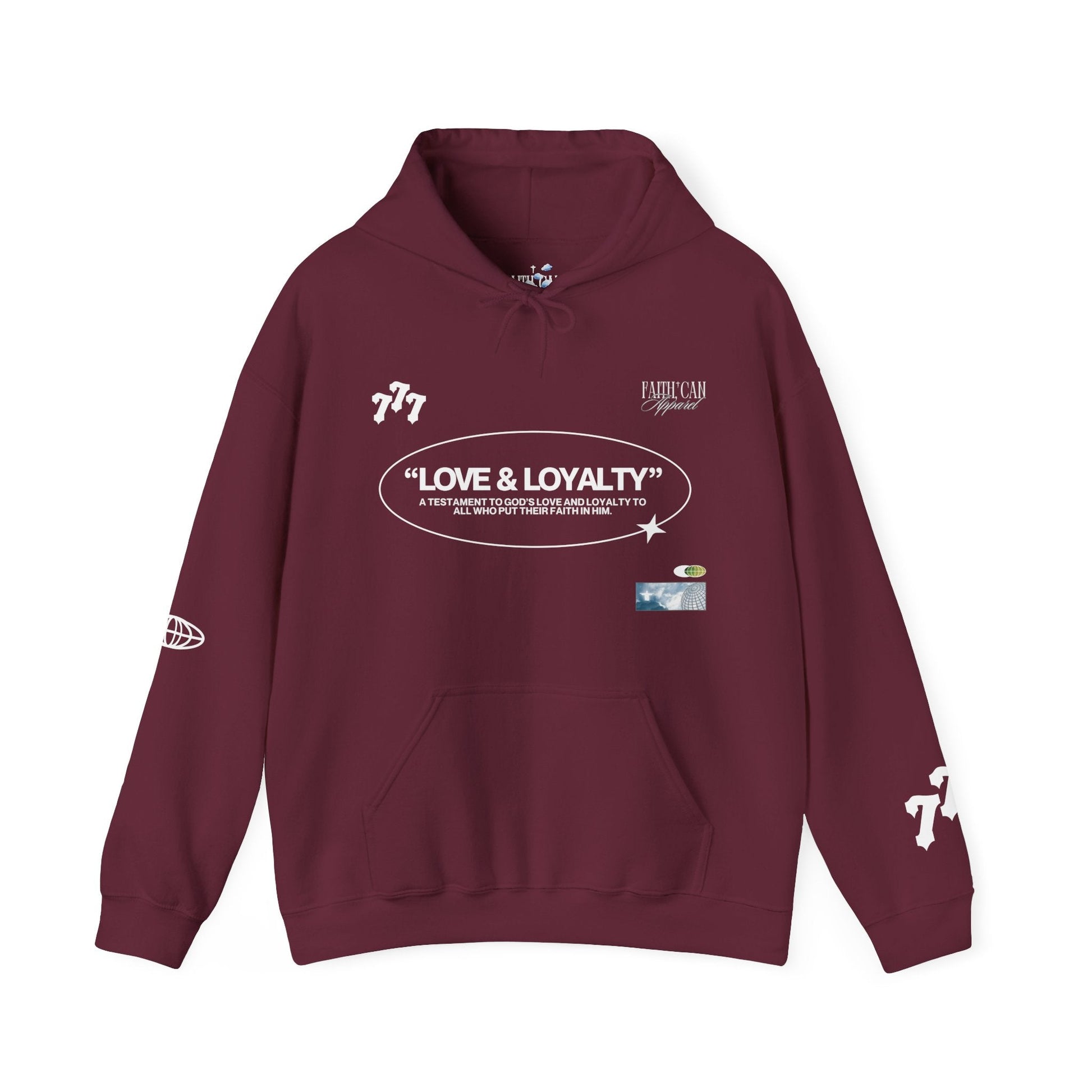 "LOVE & LOYALTY" Unisex Heavy Blend Hoodie - Faith, Can Apparel