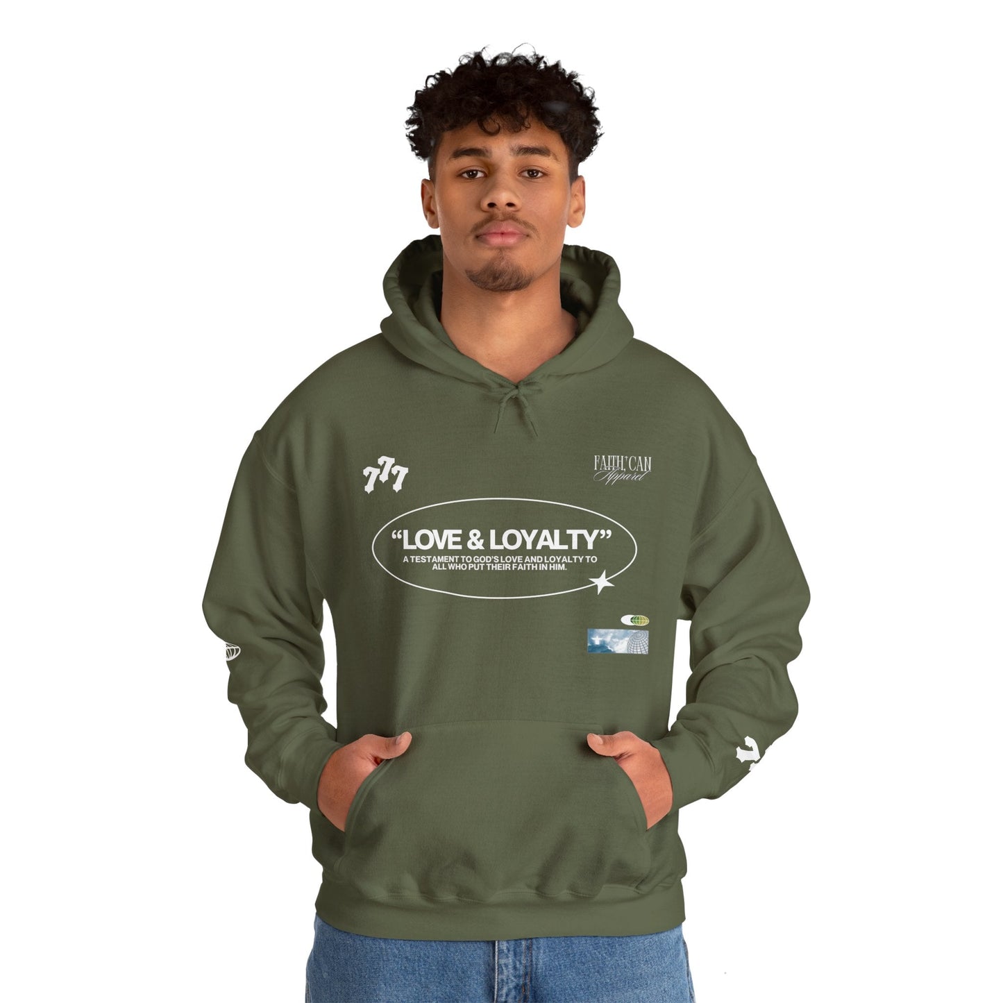 "LOVE & LOYALTY" Unisex Heavy Blend Hoodie - Faith, Can Apparel