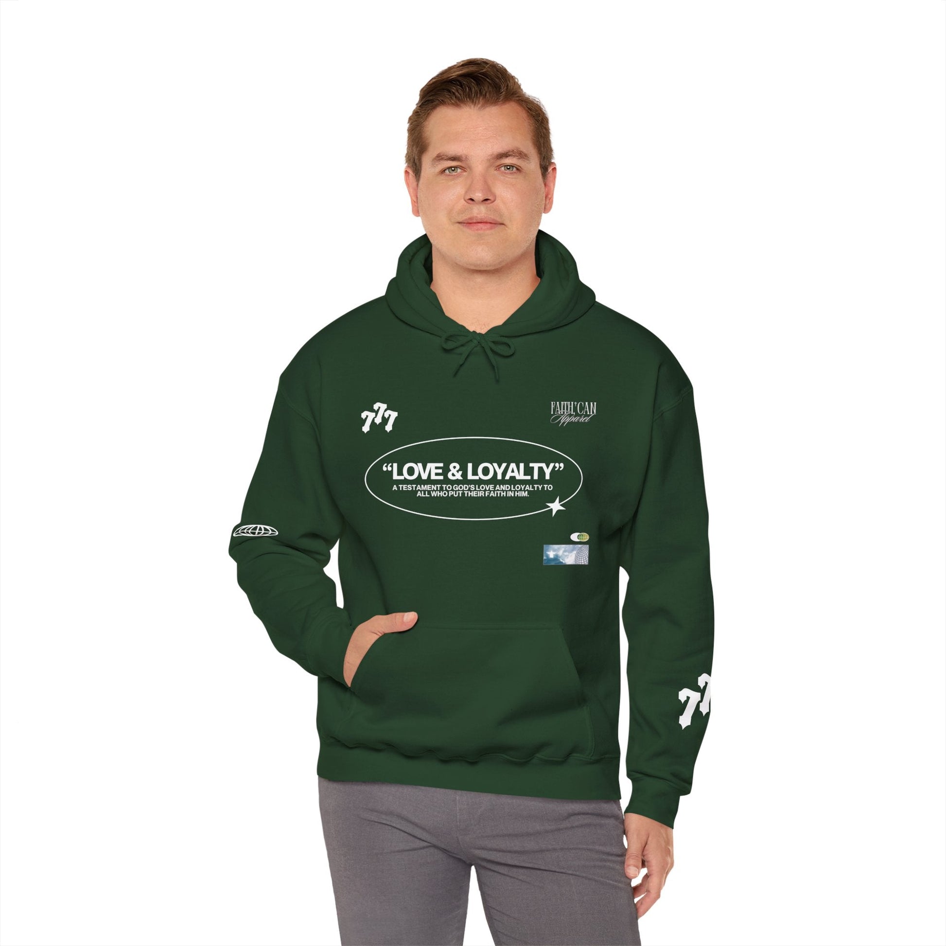 "LOVE & LOYALTY" Unisex Heavy Blend Hoodie - Faith, Can Apparel