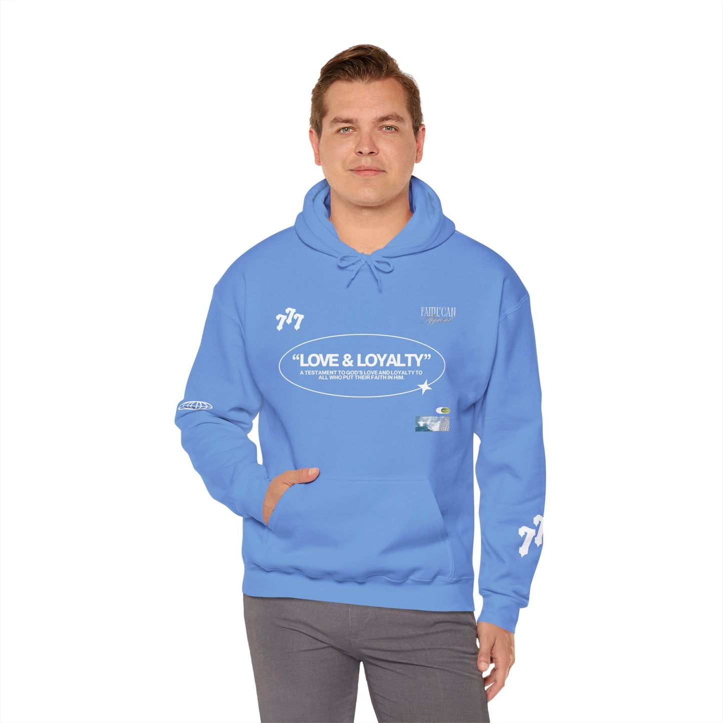 "LOVE & LOYALTY" Unisex Heavy Blend Hoodie - Faith, Can Apparel