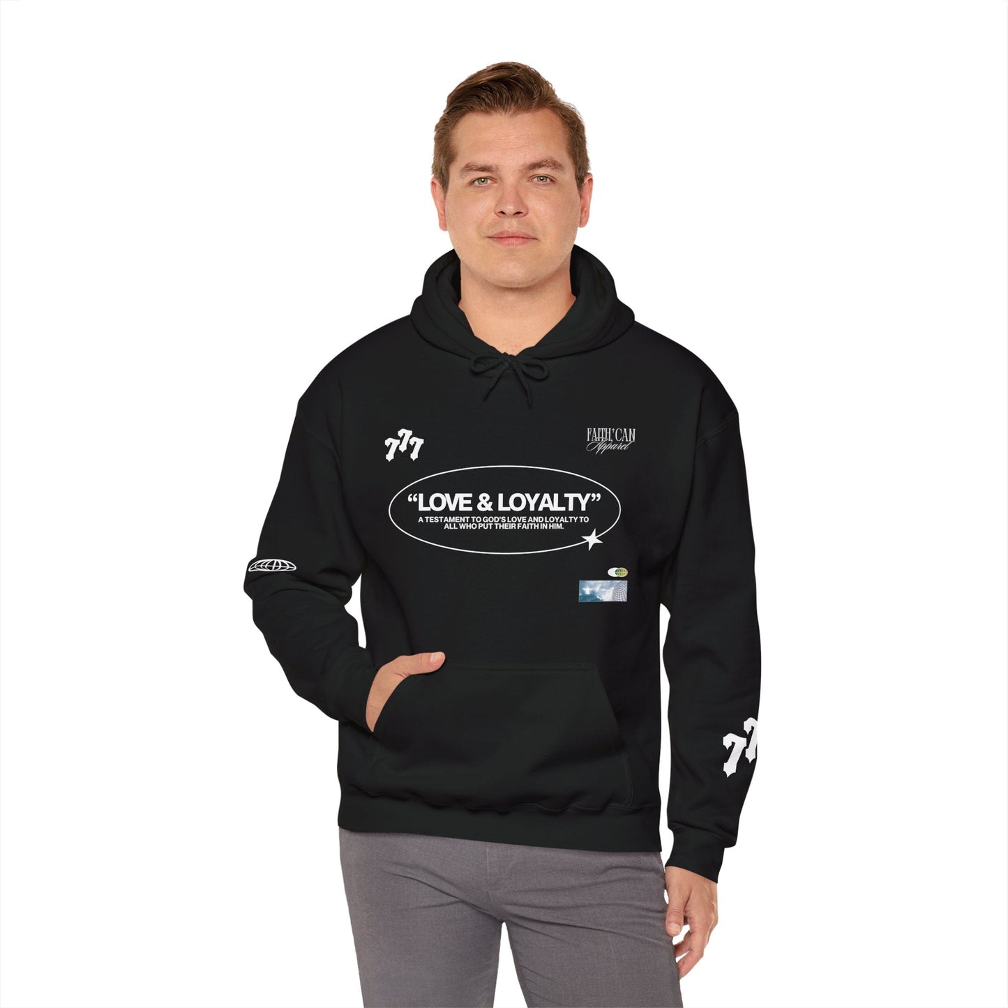 "LOVE & LOYALTY" Unisex Heavy Blend Hoodie - Faith, Can Apparel