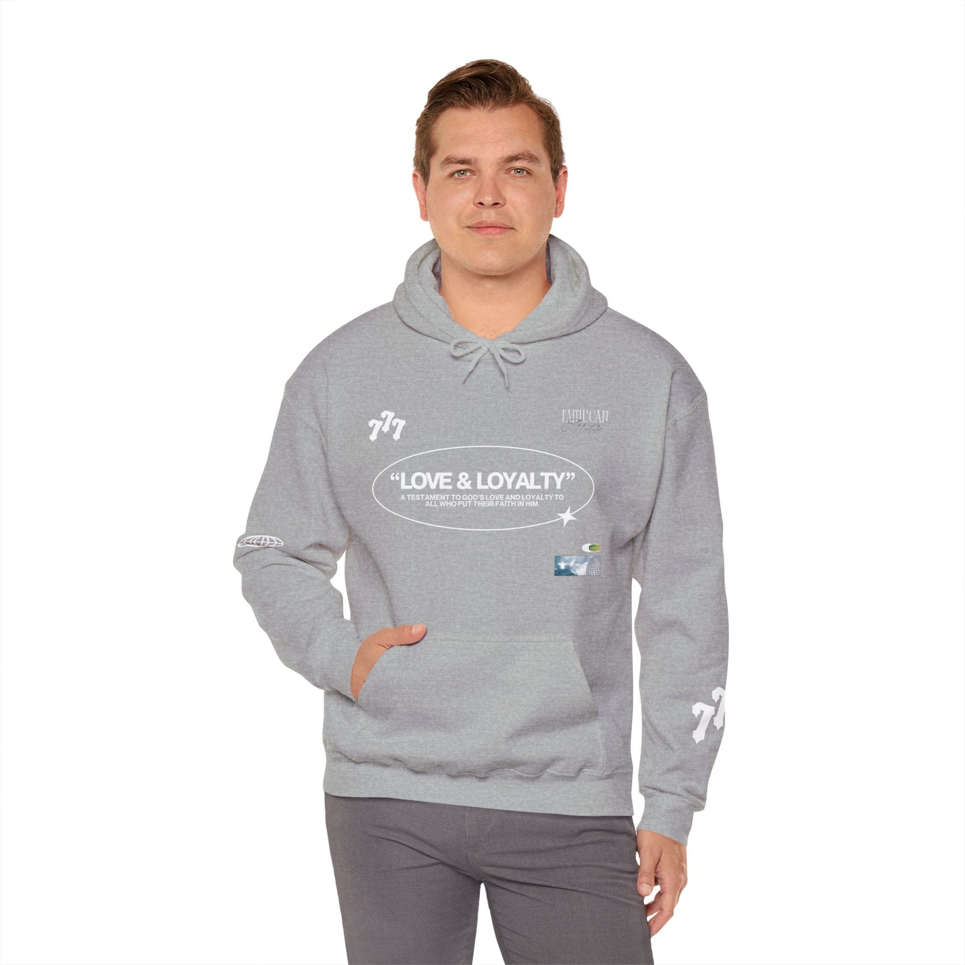 "LOVE & LOYALTY" Unisex Heavy Blend Hoodie - Faith, Can Apparel