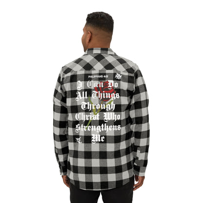 Philippians 4:13 Heavy Unisex Flannel - Faith, Can Apparel