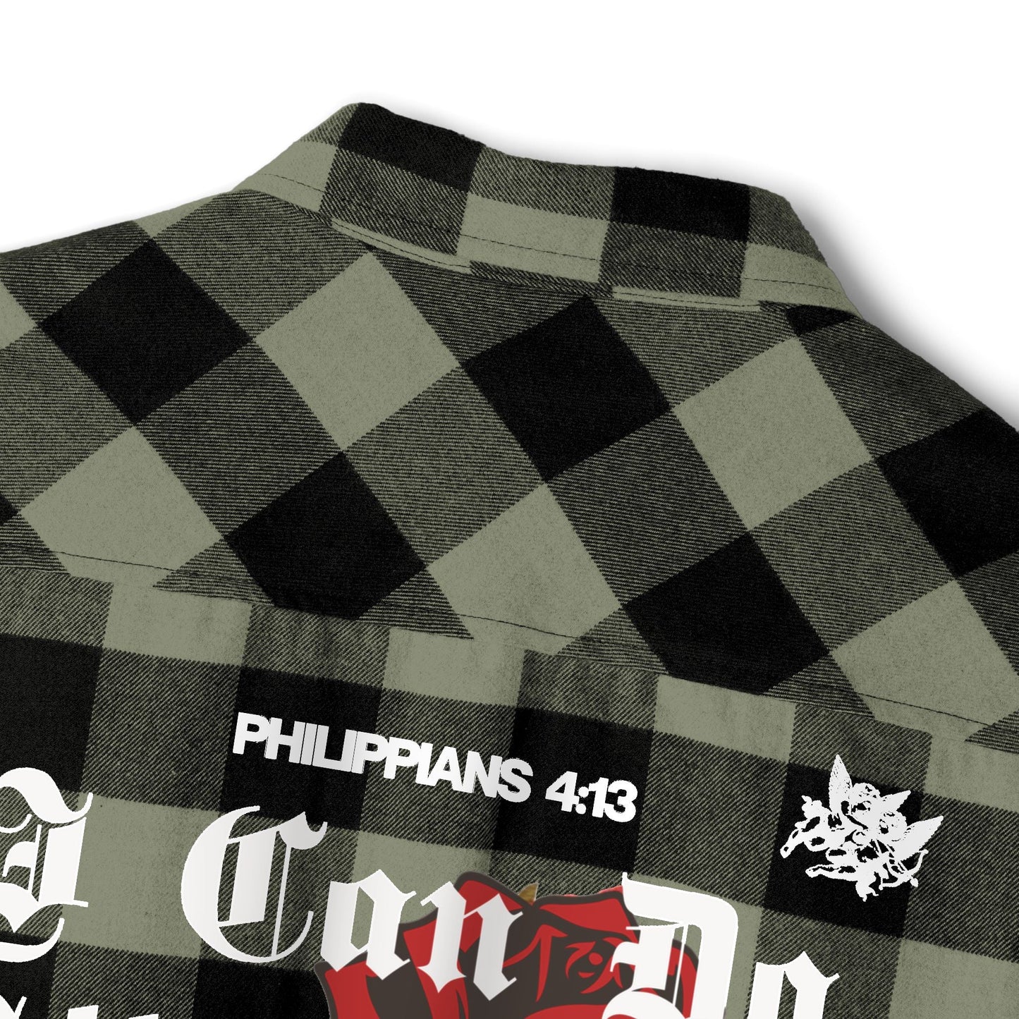 Philippians 4:13 Heavy Unisex Flannel - Faith, Can Apparel