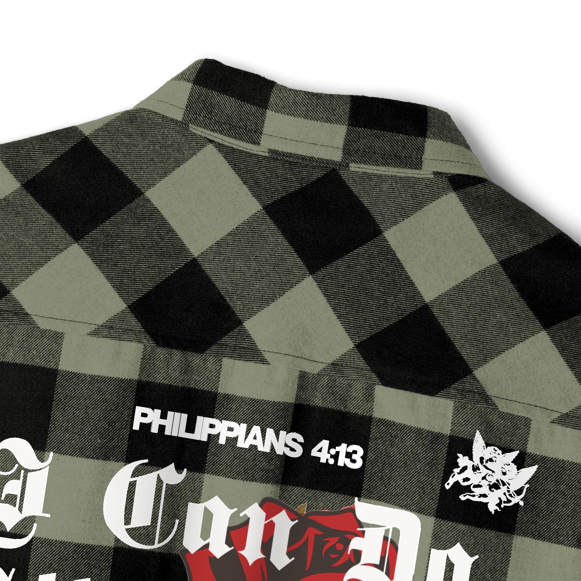 Philippians 4:13 Heavy Unisex Flannel - Faith, Can Apparel