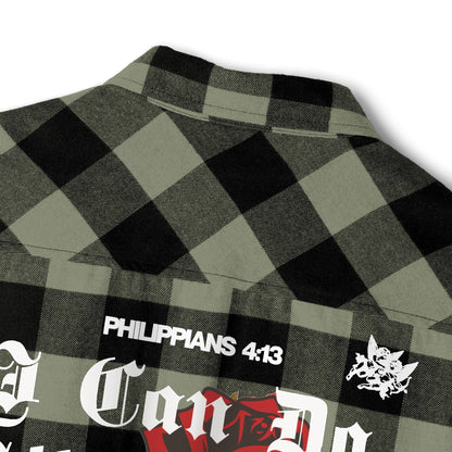 Philippians 4:13 Heavy Unisex Flannel - Faith, Can Apparel