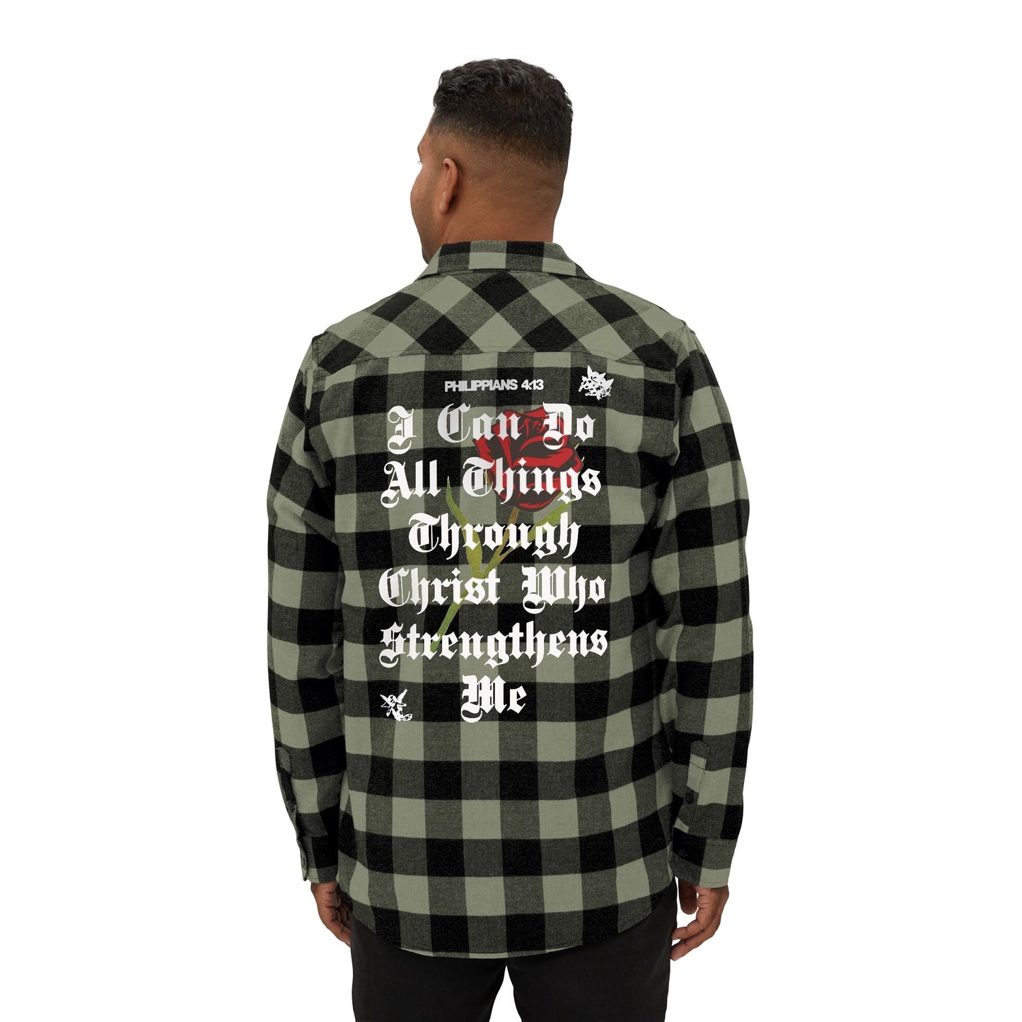 Philippians 4:13 Heavy Unisex Flannel - Faith, Can Apparel