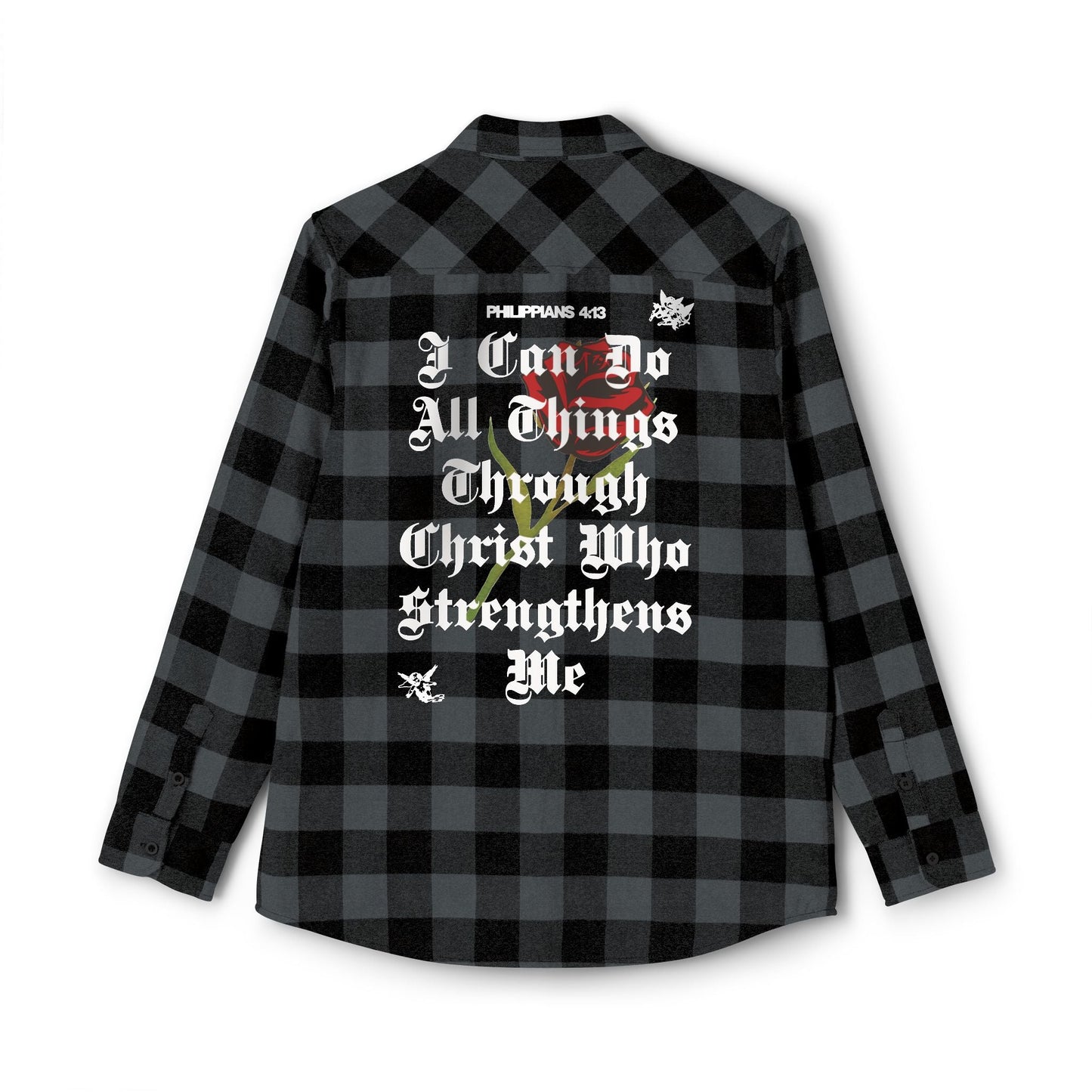 Philippians 4:13 Heavy Unisex Flannel - Faith, Can Apparel