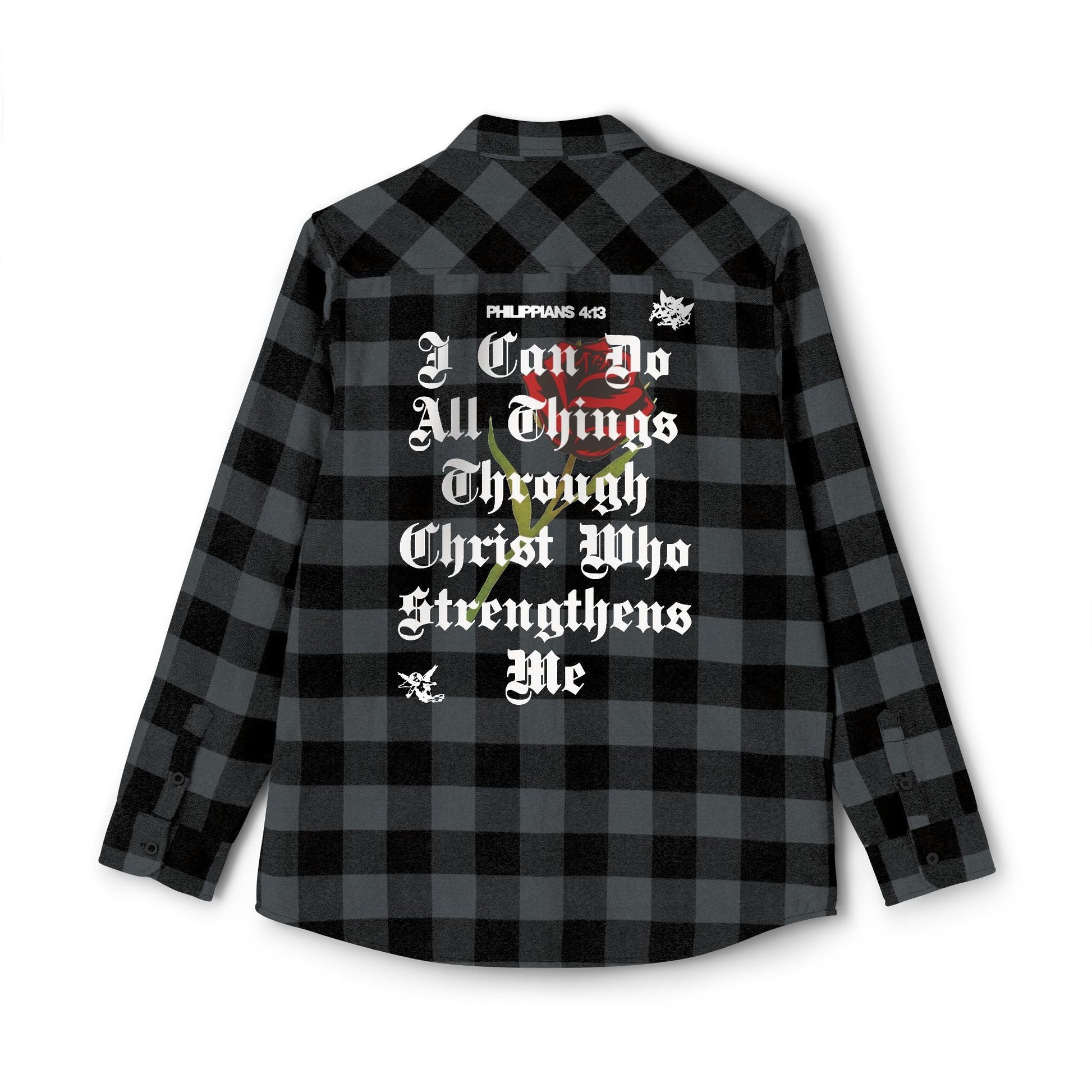 Philippians 4:13 Heavy Unisex Flannel - Faith, Can Apparel