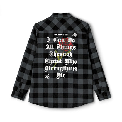 Philippians 4:13 Heavy Unisex Flannel - Faith, Can Apparel