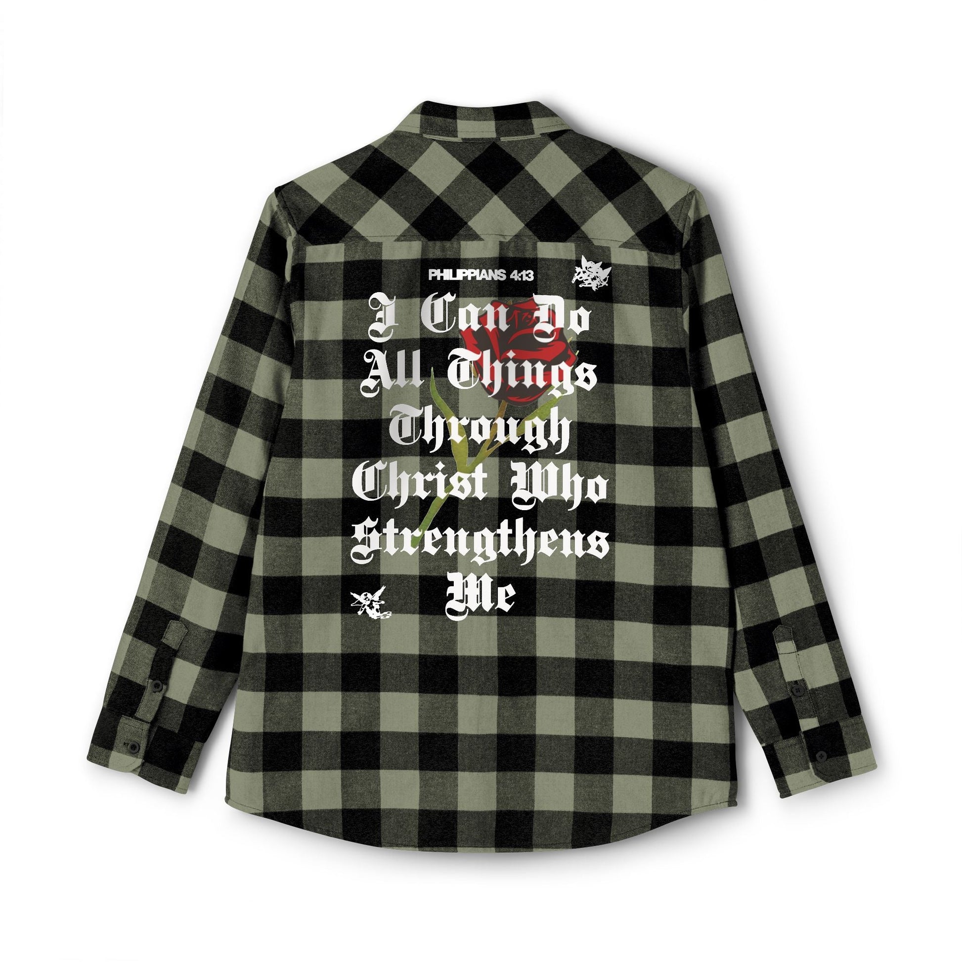 Philippians 4:13 Heavy Unisex Flannel - Faith, Can Apparel
