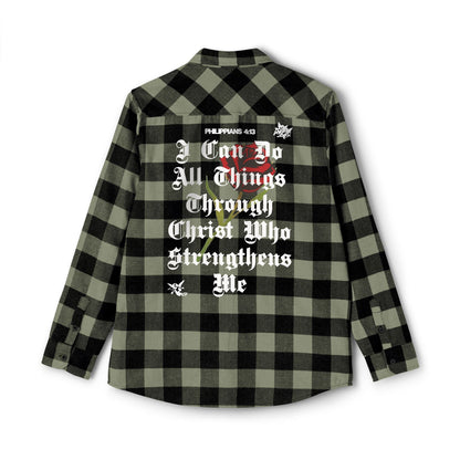 Philippians 4:13 Heavy Unisex Flannel - Faith, Can Apparel