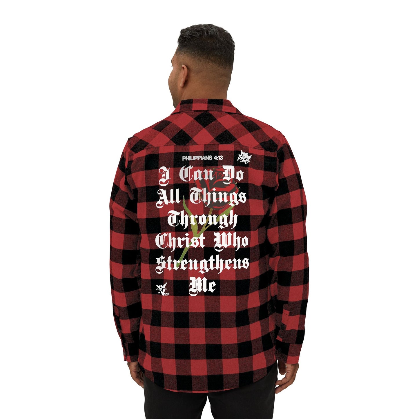 Philippians 4:13 Heavy Unisex Flannel - Faith, Can Apparel