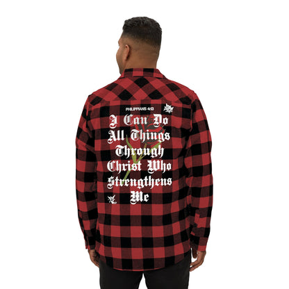 Philippians 4:13 Heavy Unisex Flannel - Faith, Can Apparel
