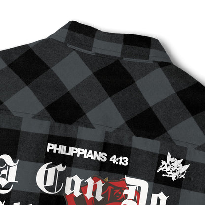 Philippians 4:13 Heavy Unisex Flannel - Faith, Can Apparel