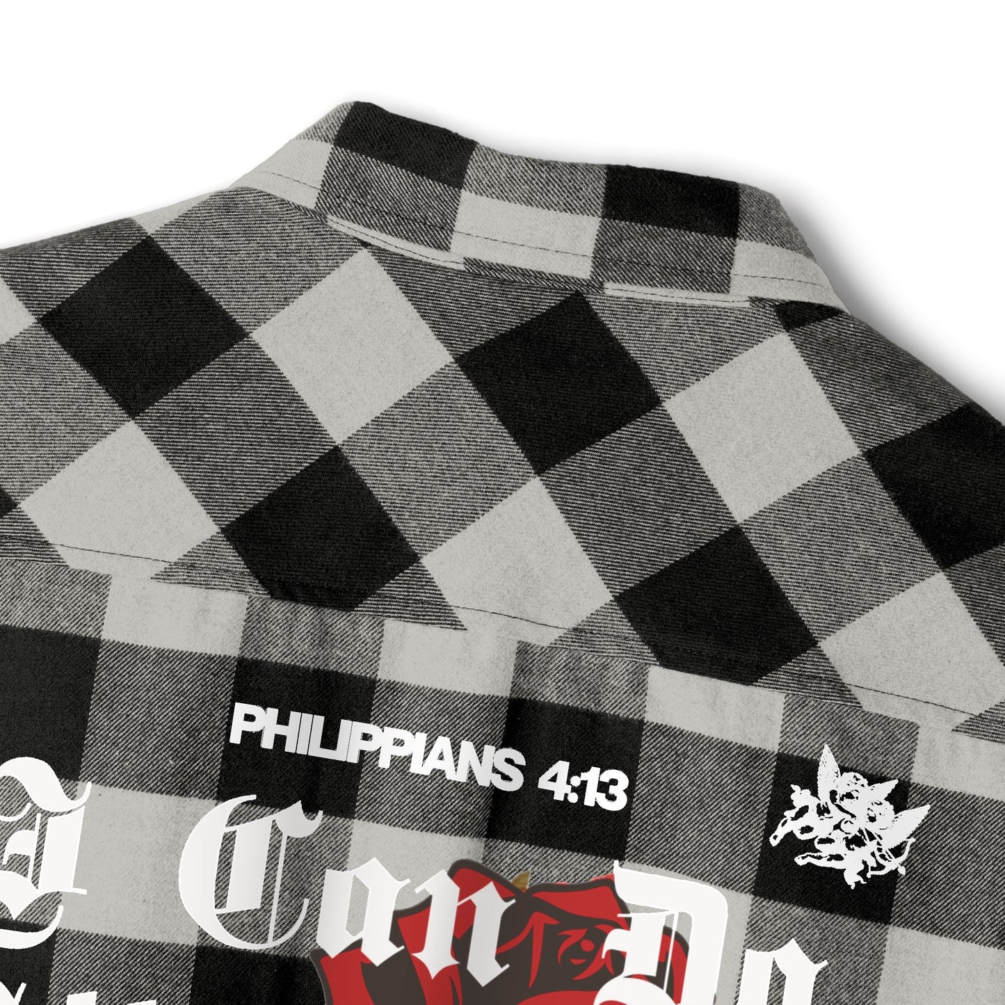 Philippians 4:13 Heavy Unisex Flannel - Faith, Can Apparel