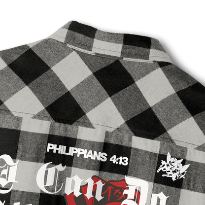 Philippians 4:13 Heavy Unisex Flannel - Faith, Can Apparel