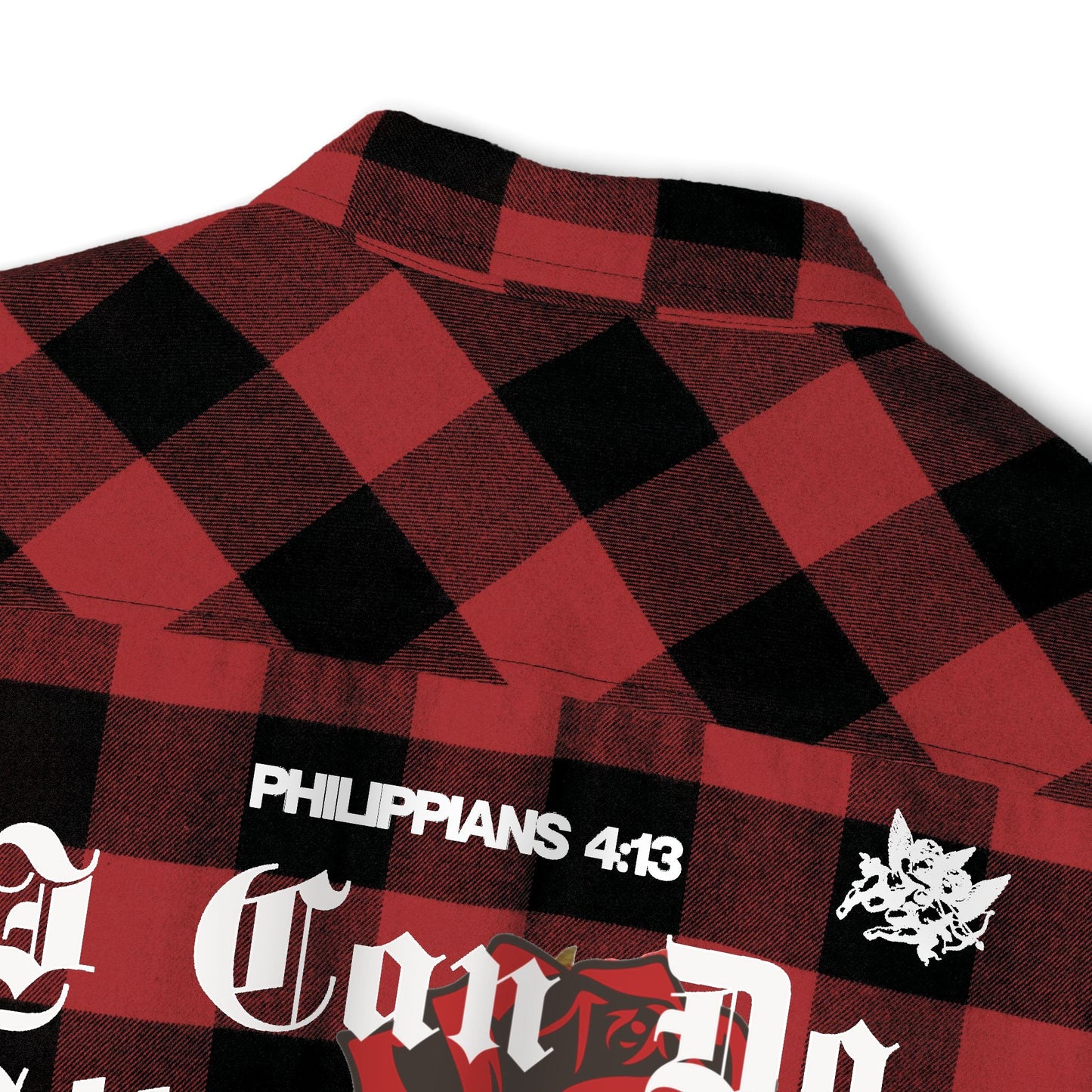 Philippians 4:13 Heavy Unisex Flannel - Faith, Can Apparel