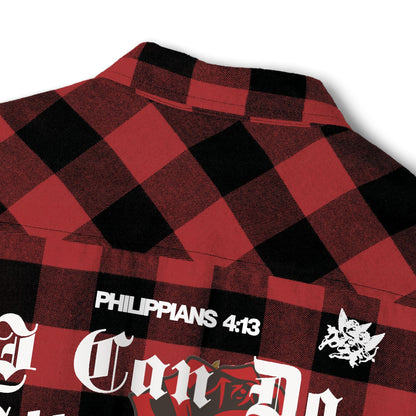 Philippians 4:13 Heavy Unisex Flannel - Faith, Can Apparel