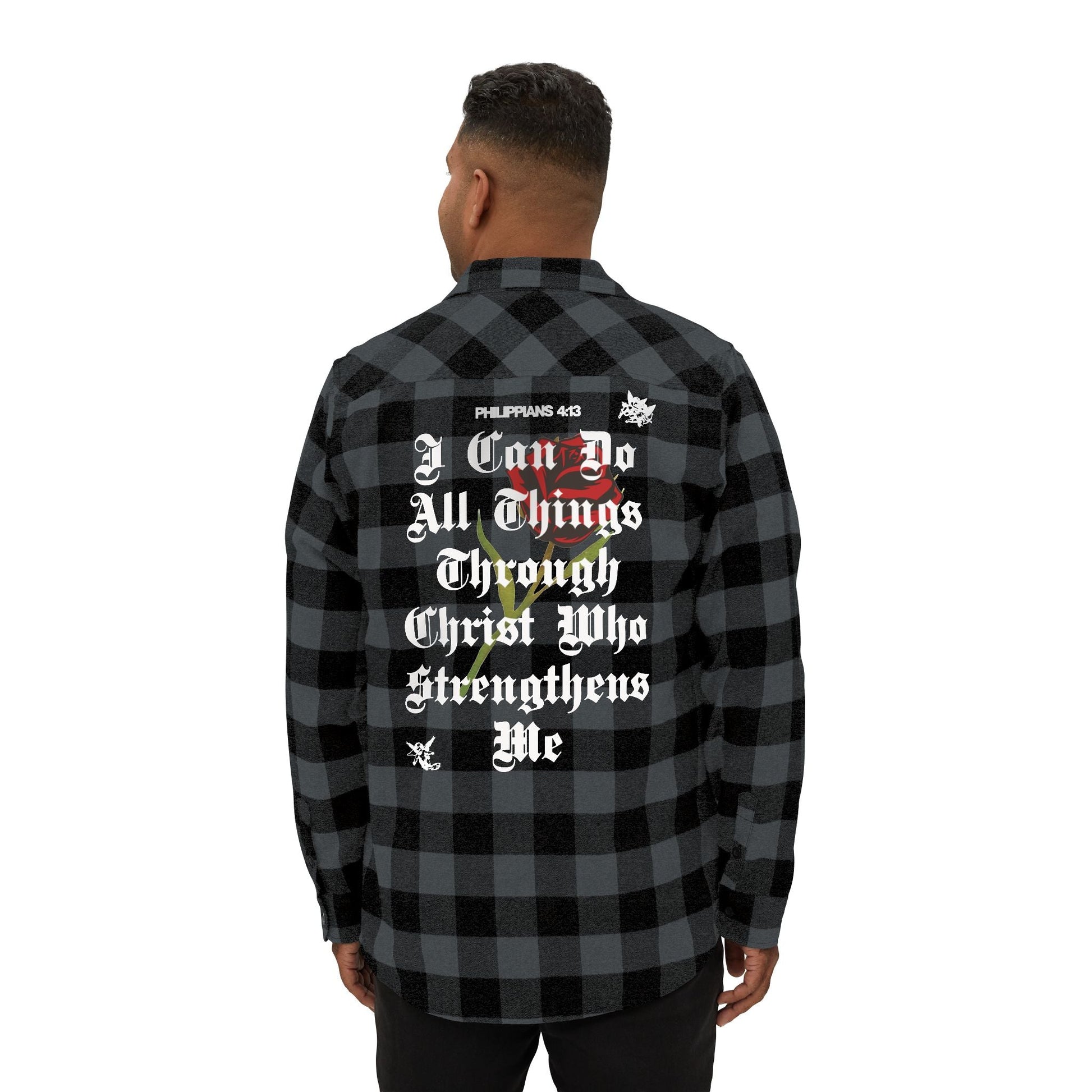 Philippians 4:13 Heavy Unisex Flannel - Faith, Can Apparel