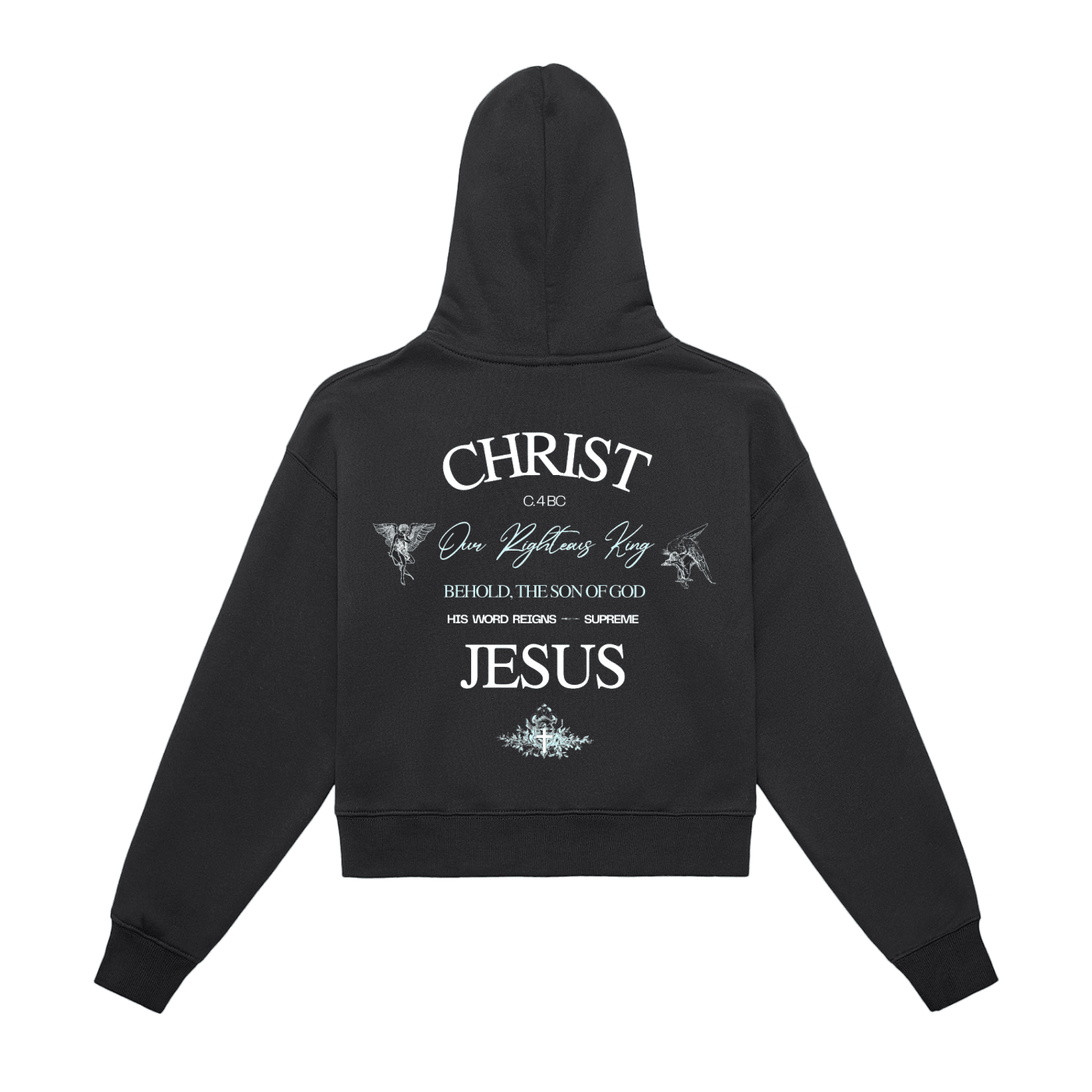 REPENT Women's Zip - Up Cropped Hoodie - Faith, Can Apparel